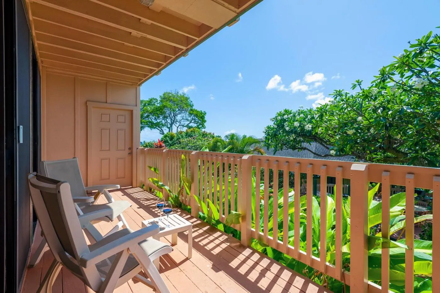Patio in Poipu Plantation Vacation Rentals