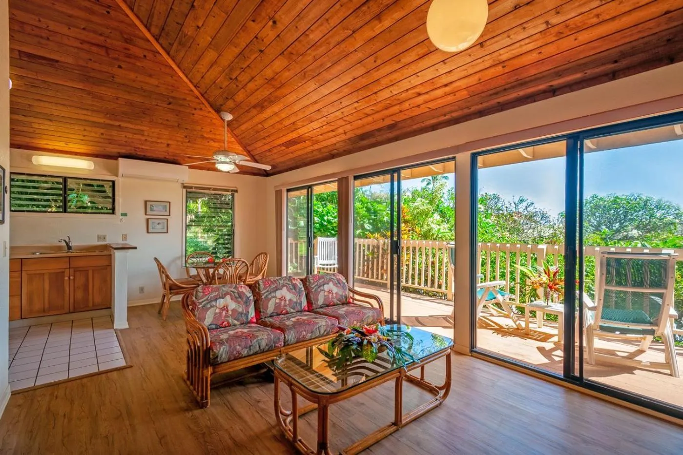 Patio in Poipu Plantation Vacation Rentals