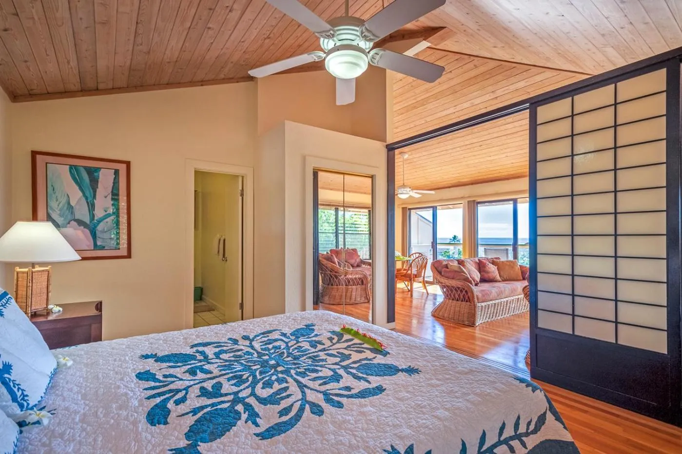 Bed in Poipu Plantation Vacation Rentals