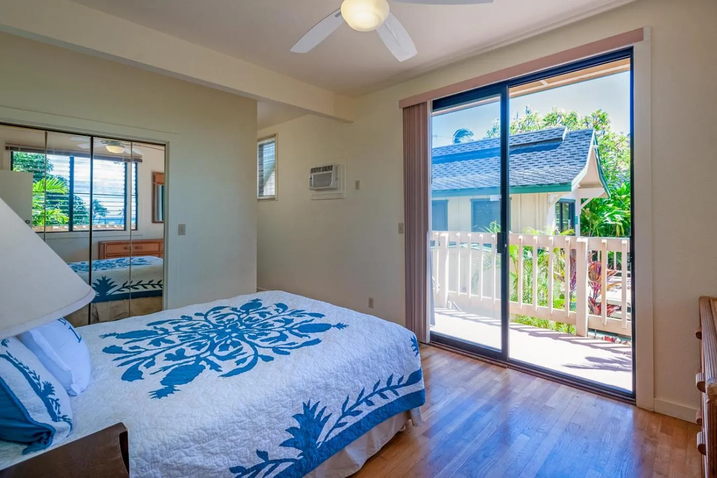 Balcony/Terrace, Bed in Poipu Plantation Vacation Rentals