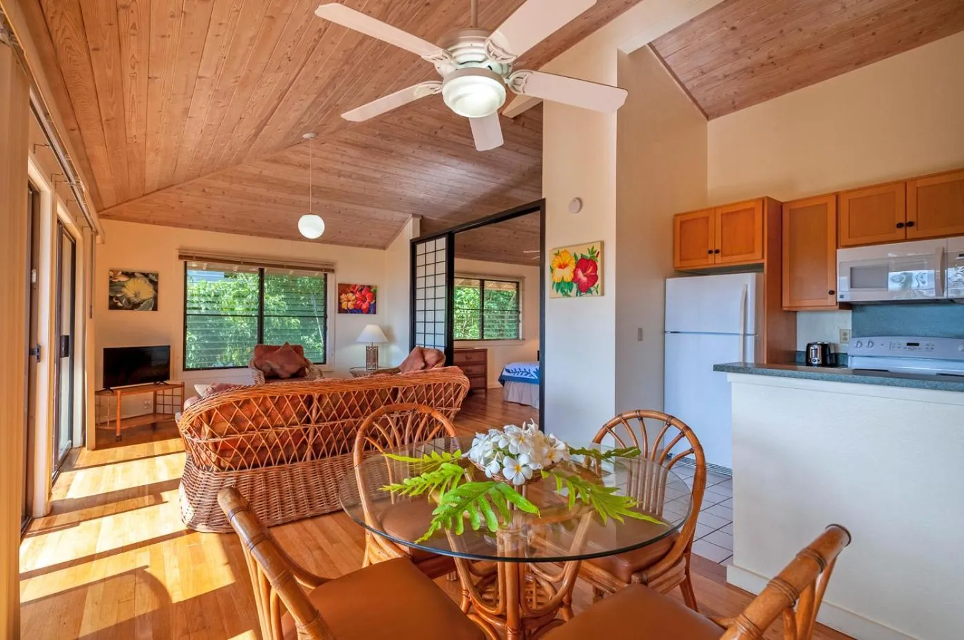 Kitchen or kitchenette in Poipu Plantation Vacation Rentals