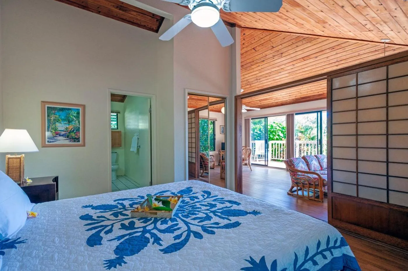 Bed in Poipu Plantation Vacation Rentals