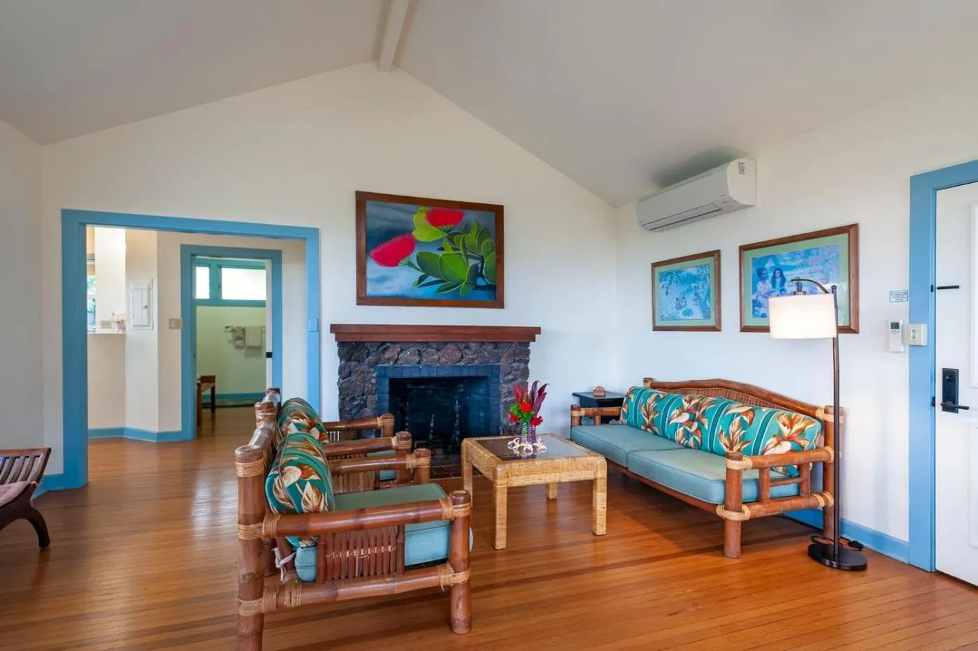 Living room in Poipu Plantation Vacation Rentals