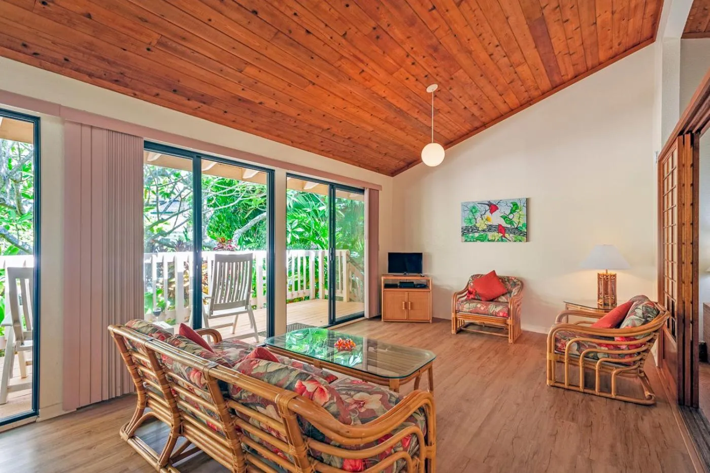 Patio in Poipu Plantation Vacation Rentals