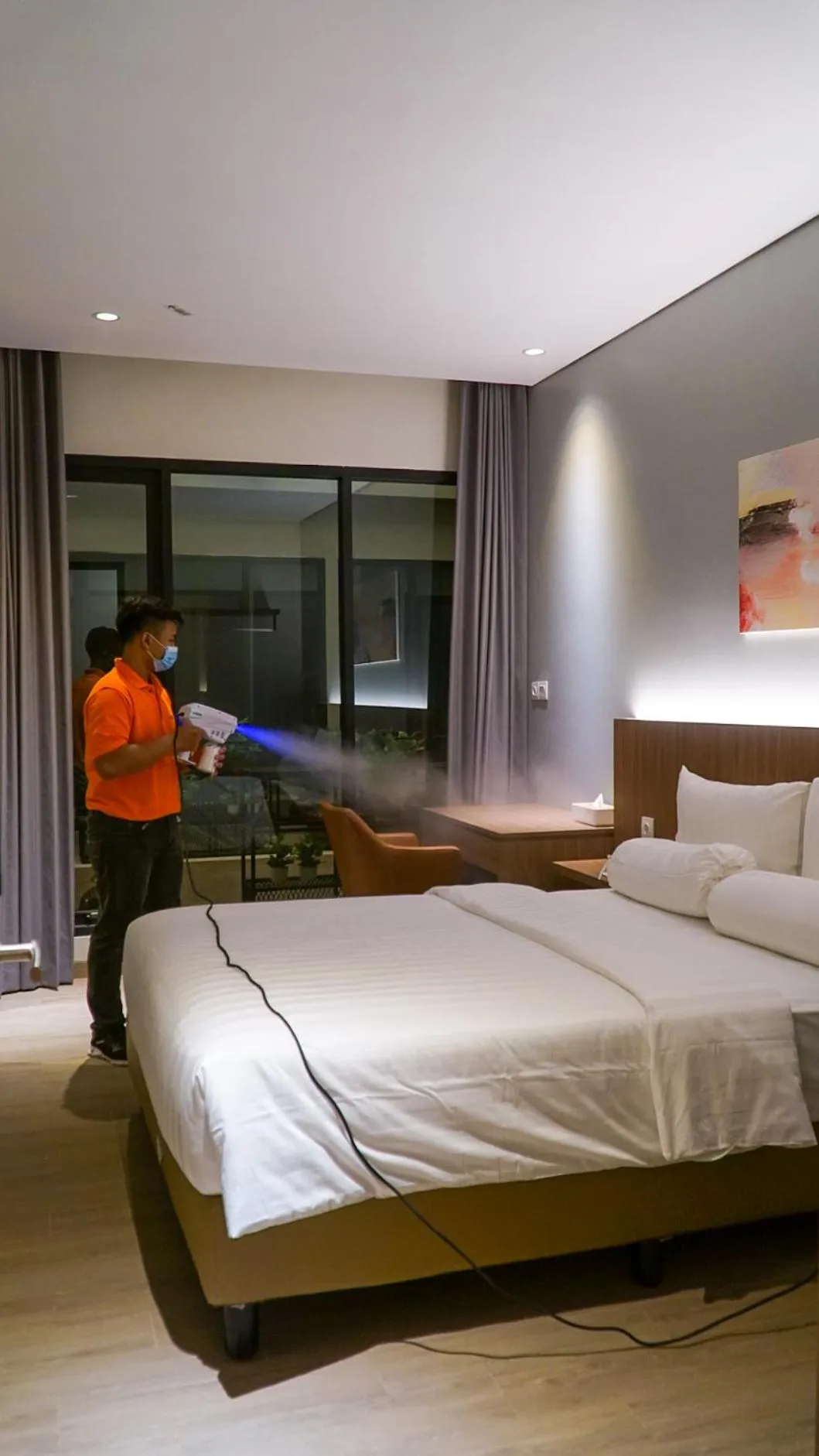 Bed in Votel Krakatau Boutique Hotel Semarang