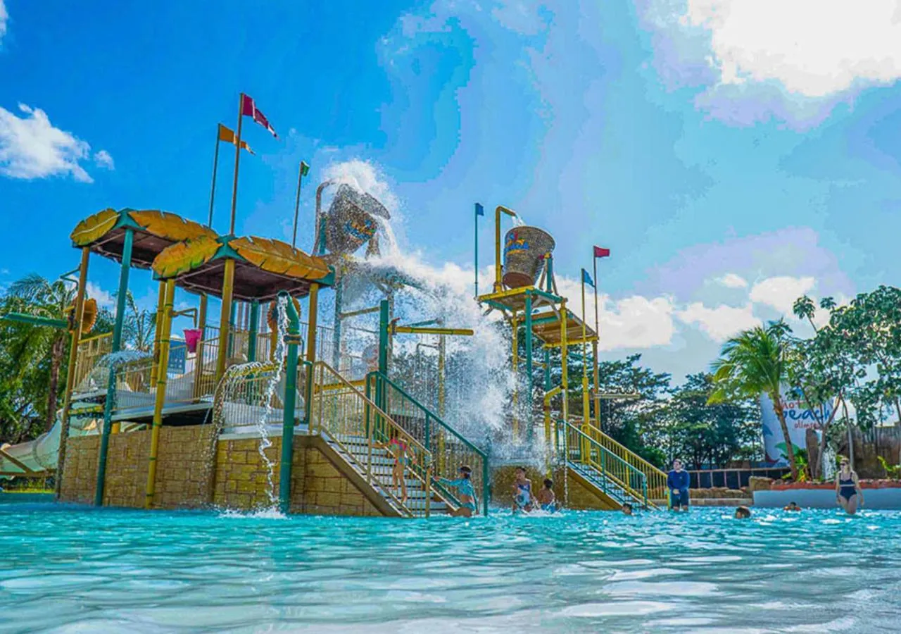 Aqua park in Hot Beach Raízes