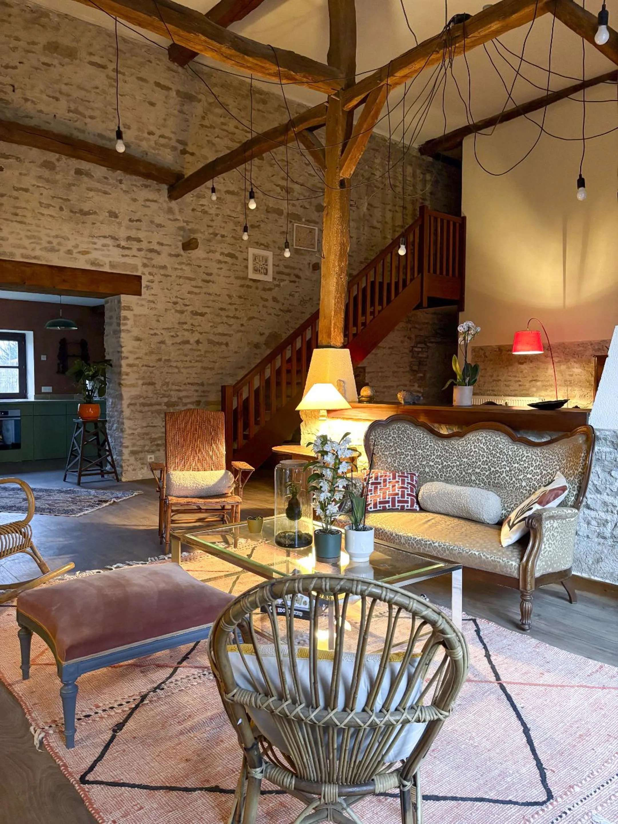 Living room in Maison Belles Pierres