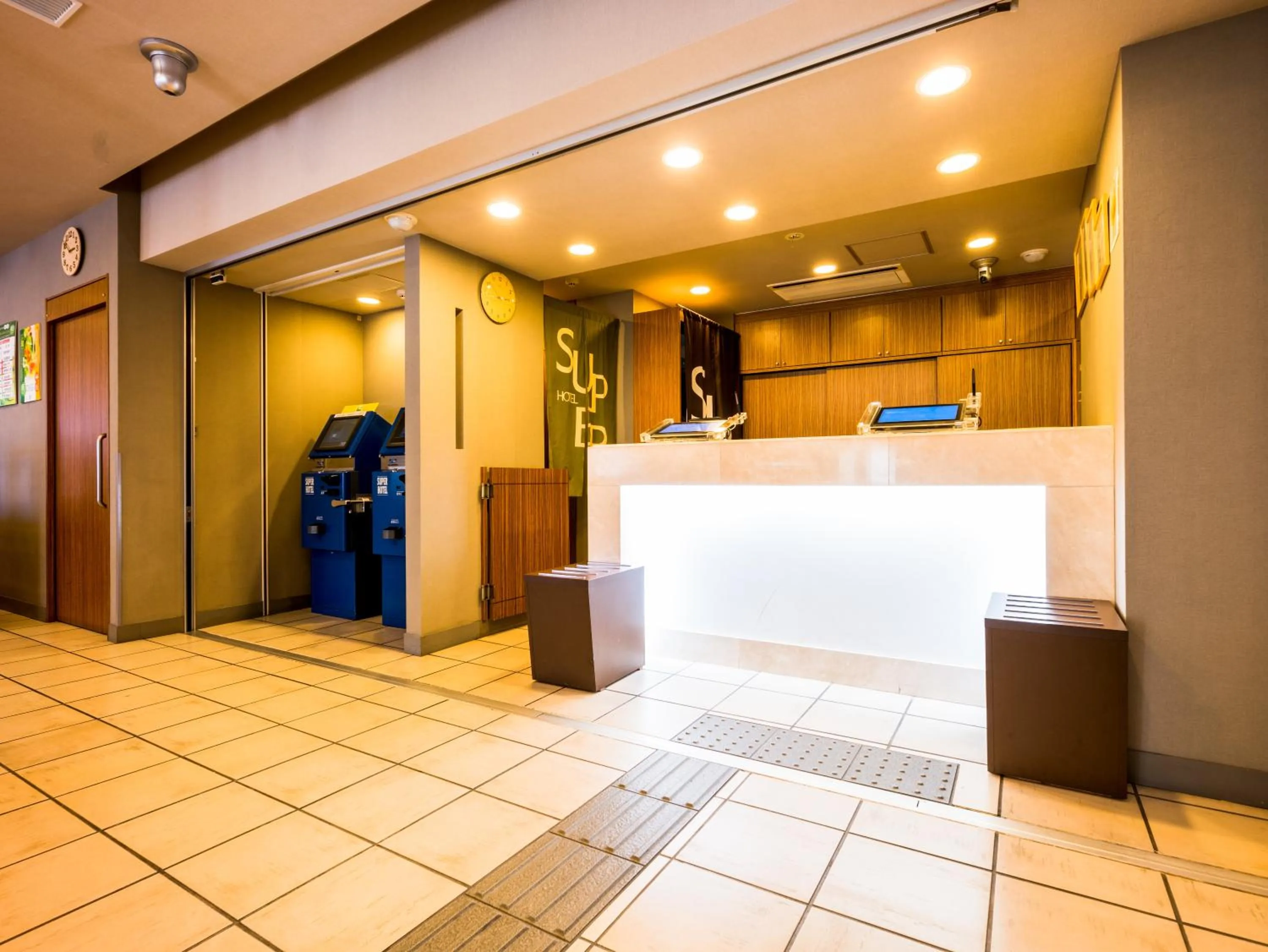Lobby or reception in Super Hotel Saitama Omiya West