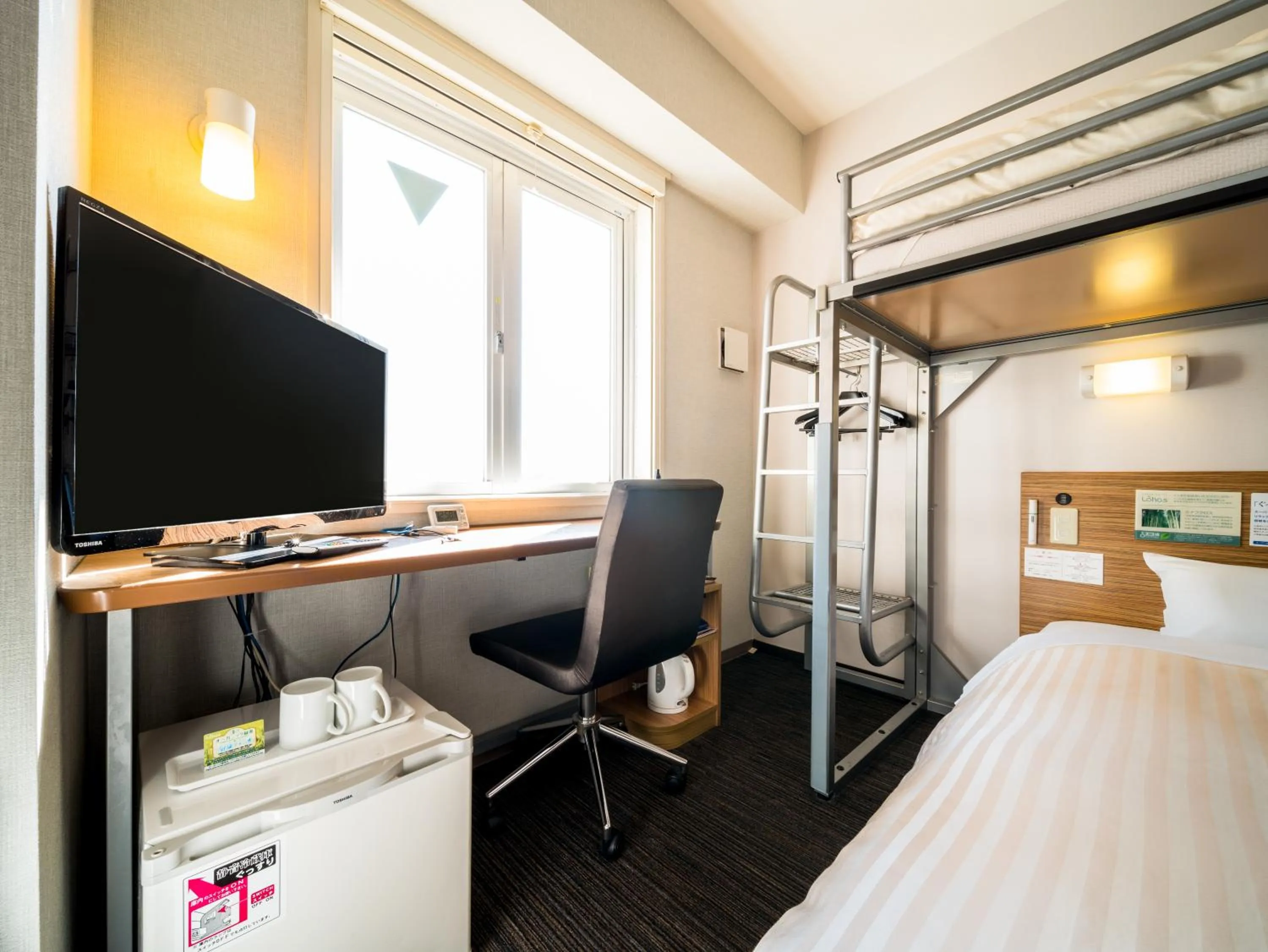 Photo of the whole room, Bed in Super Hotel Saitama Omiya West