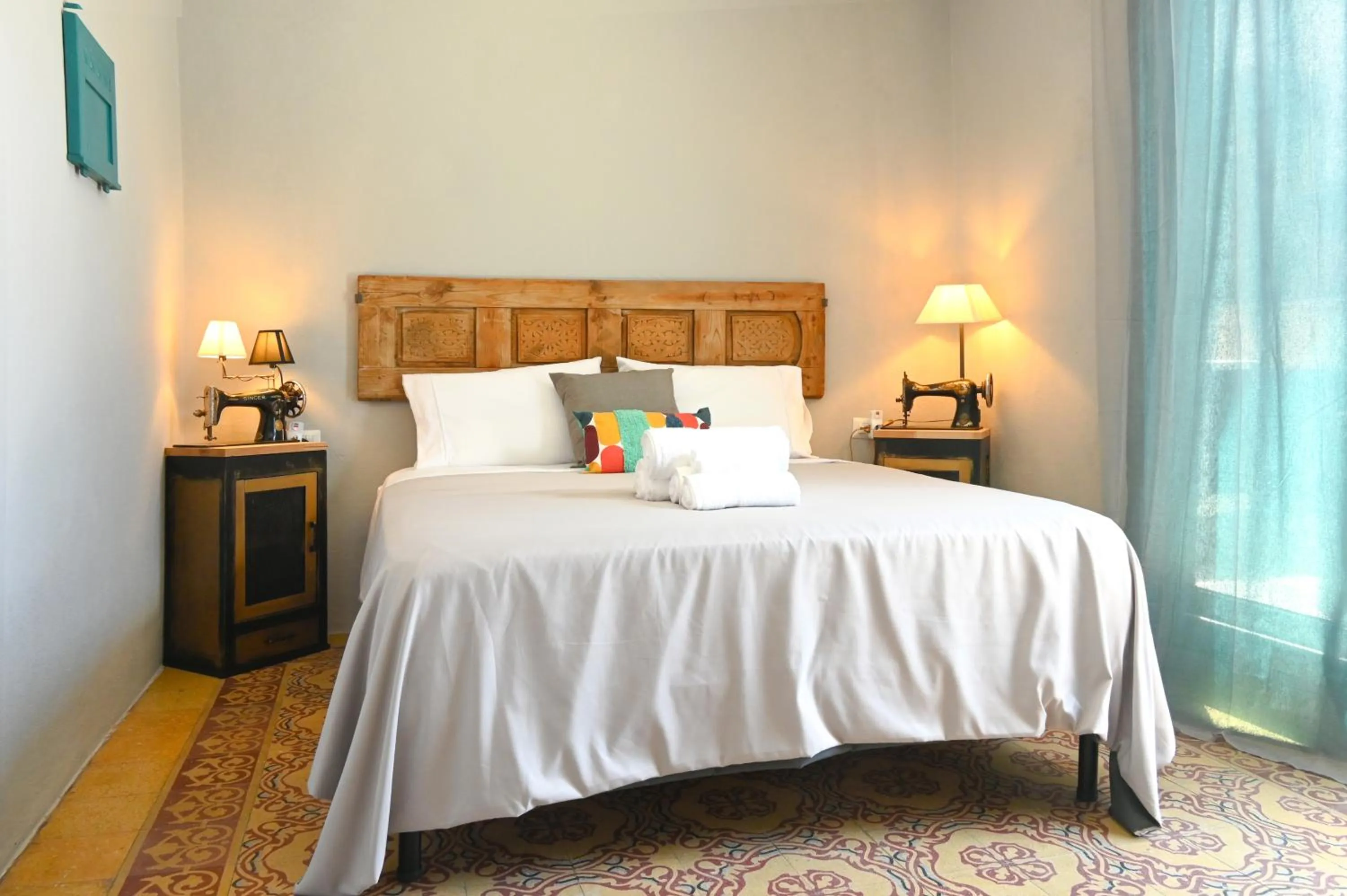 Bed in Urban Blue Guest House