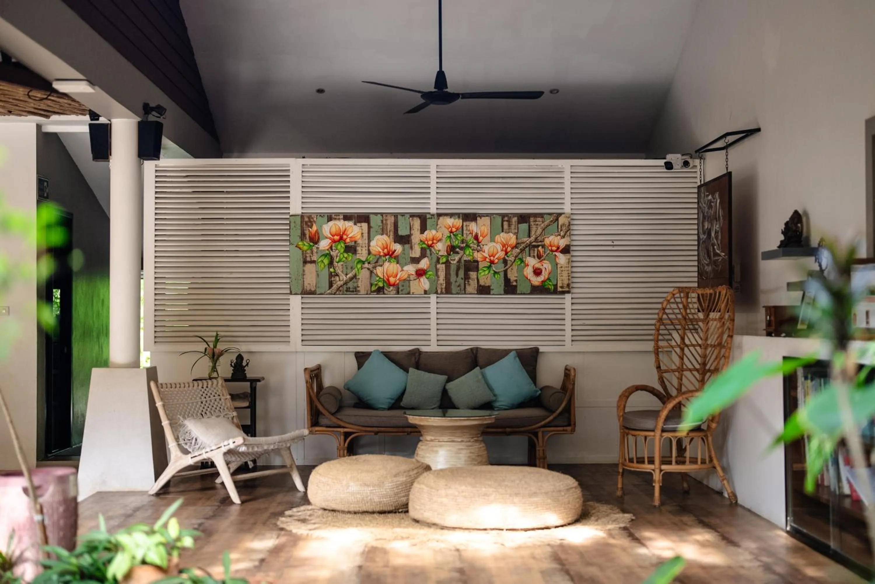 Seating area in Samahita Retreat