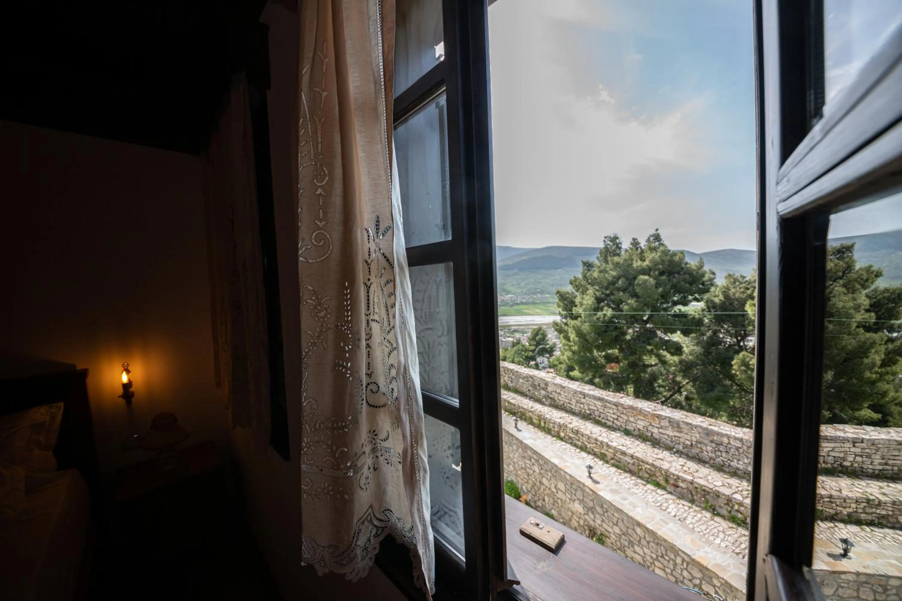 Street view in Berati Castle Hotel