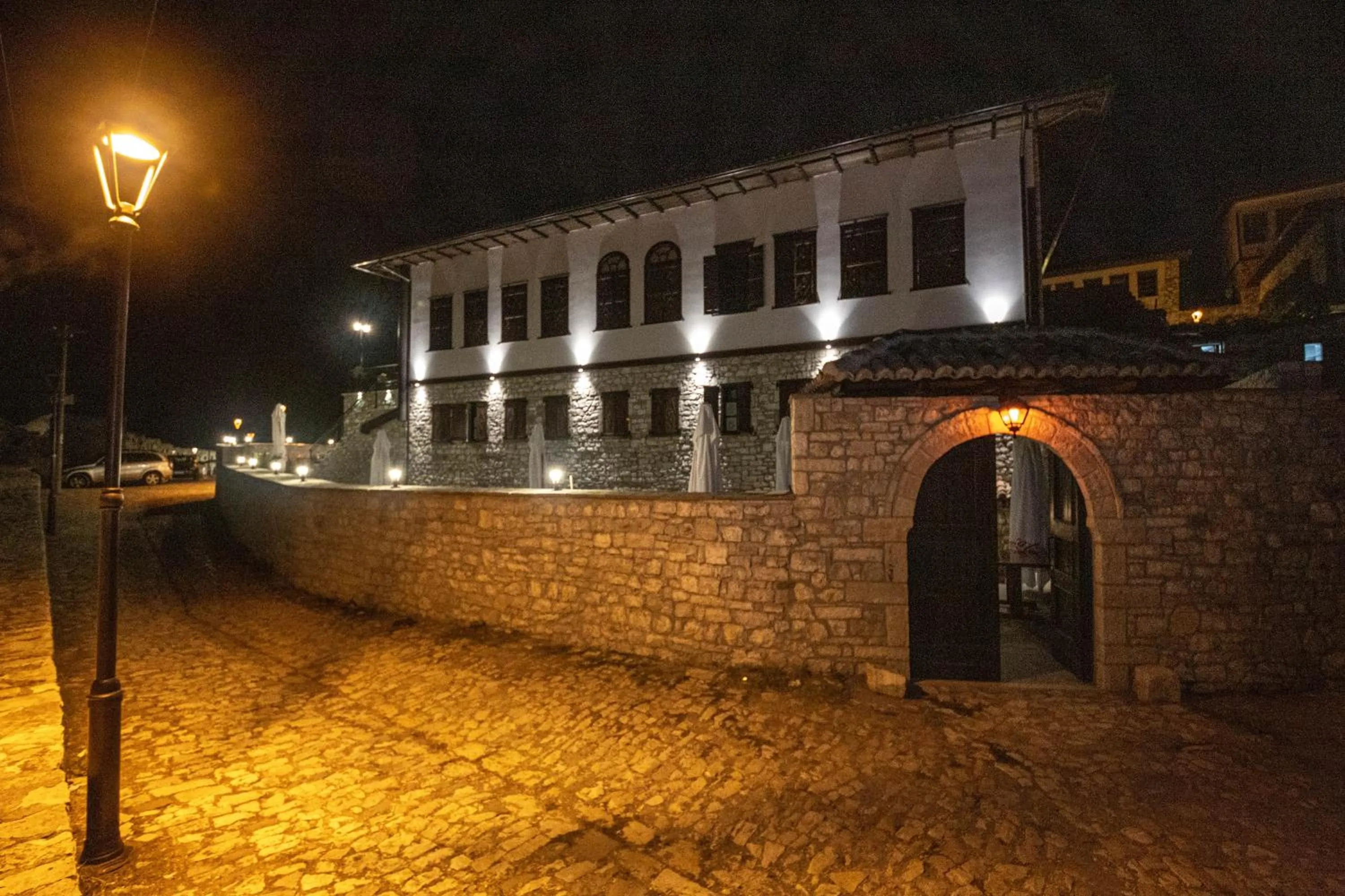 Facade/entrance in Berati Castle Hotel
