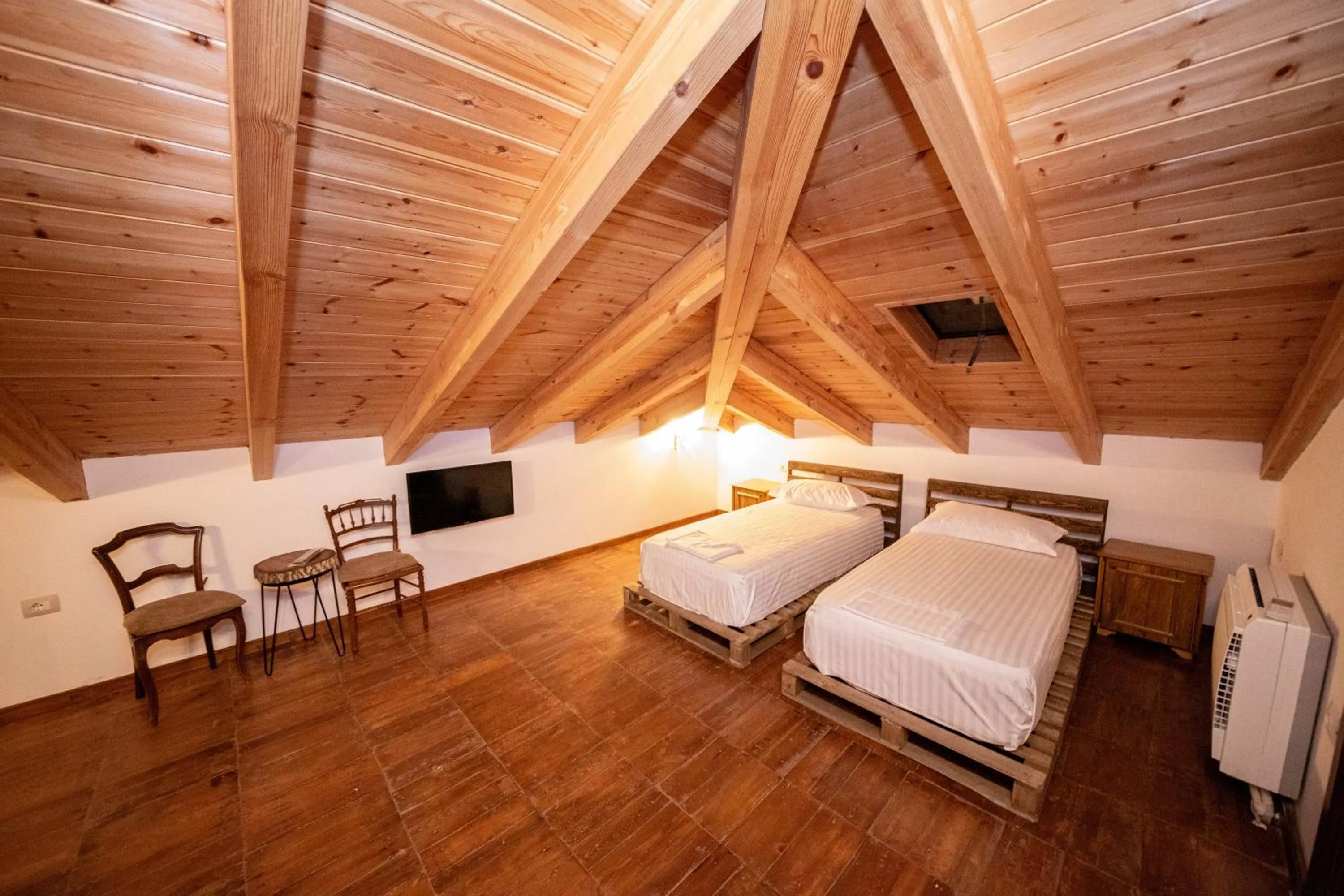 Bed in Berati Castle Hotel