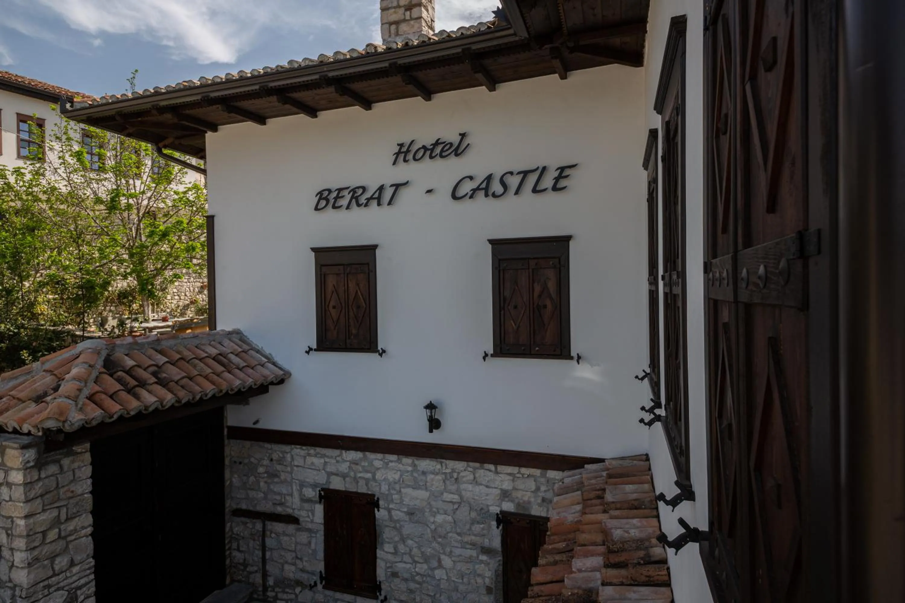 Property building in Berati Castle Hotel