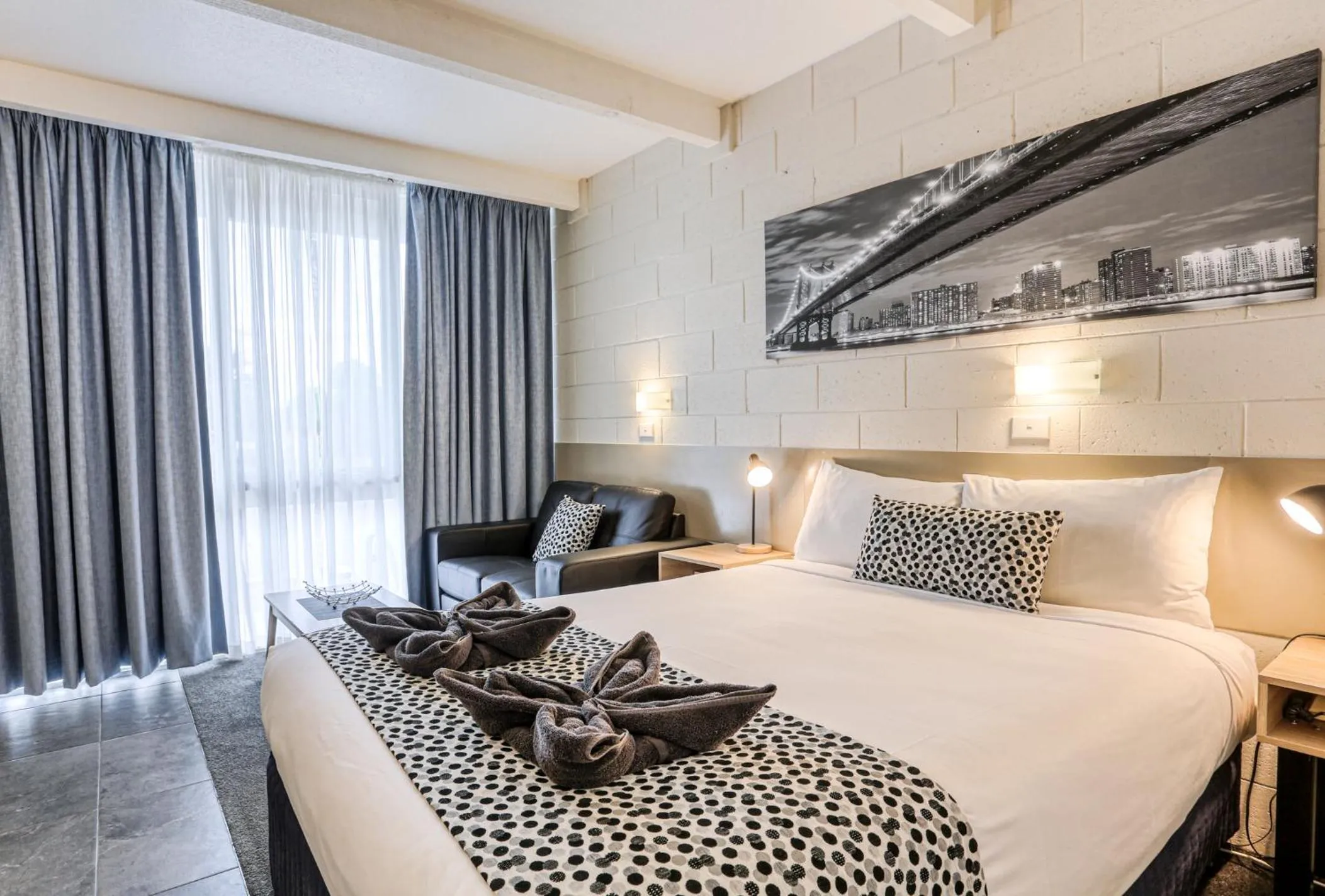 Bed in Castle Creek Motor Inn Euroa