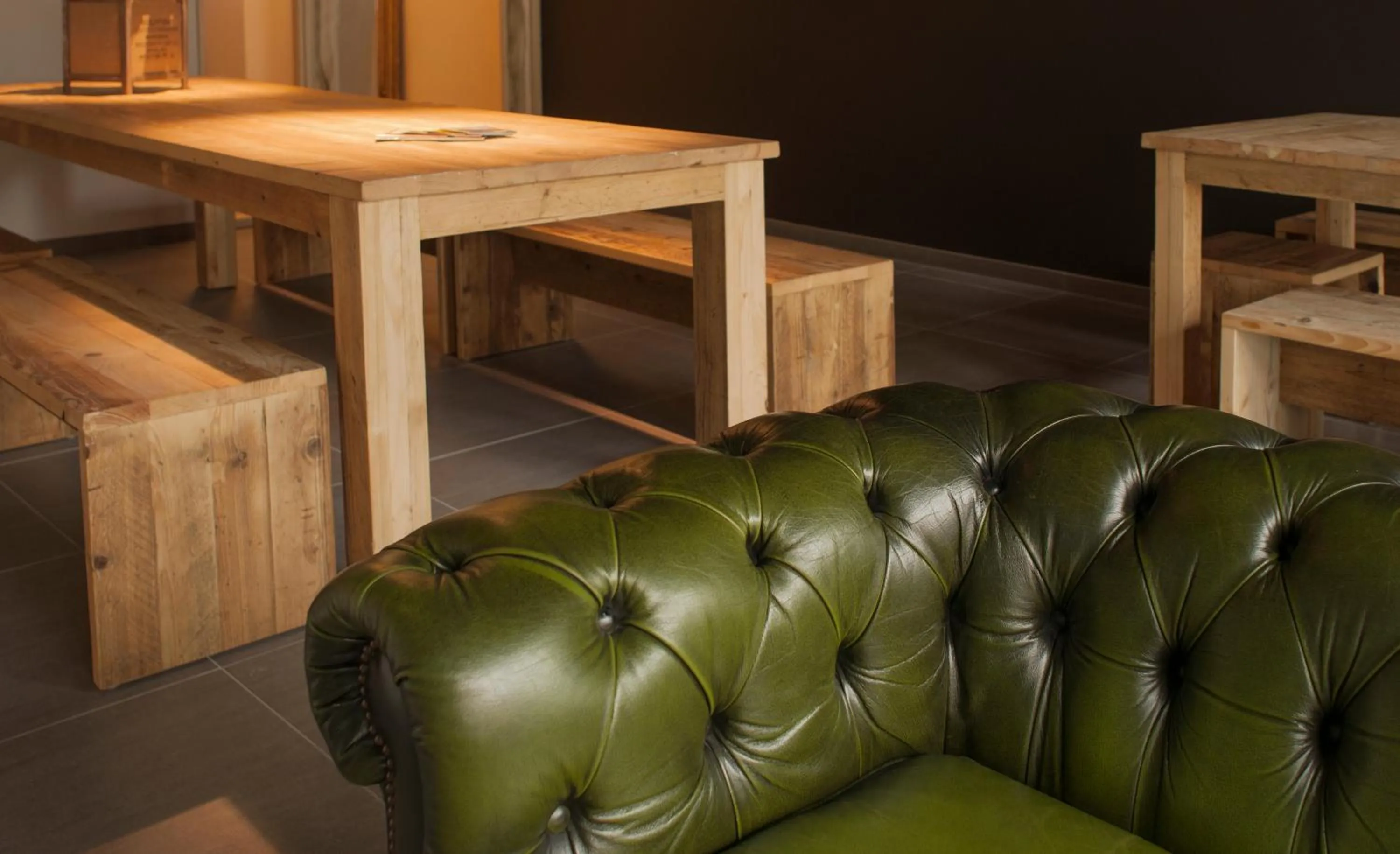 Communal lounge/ TV room in KaBa Hostel