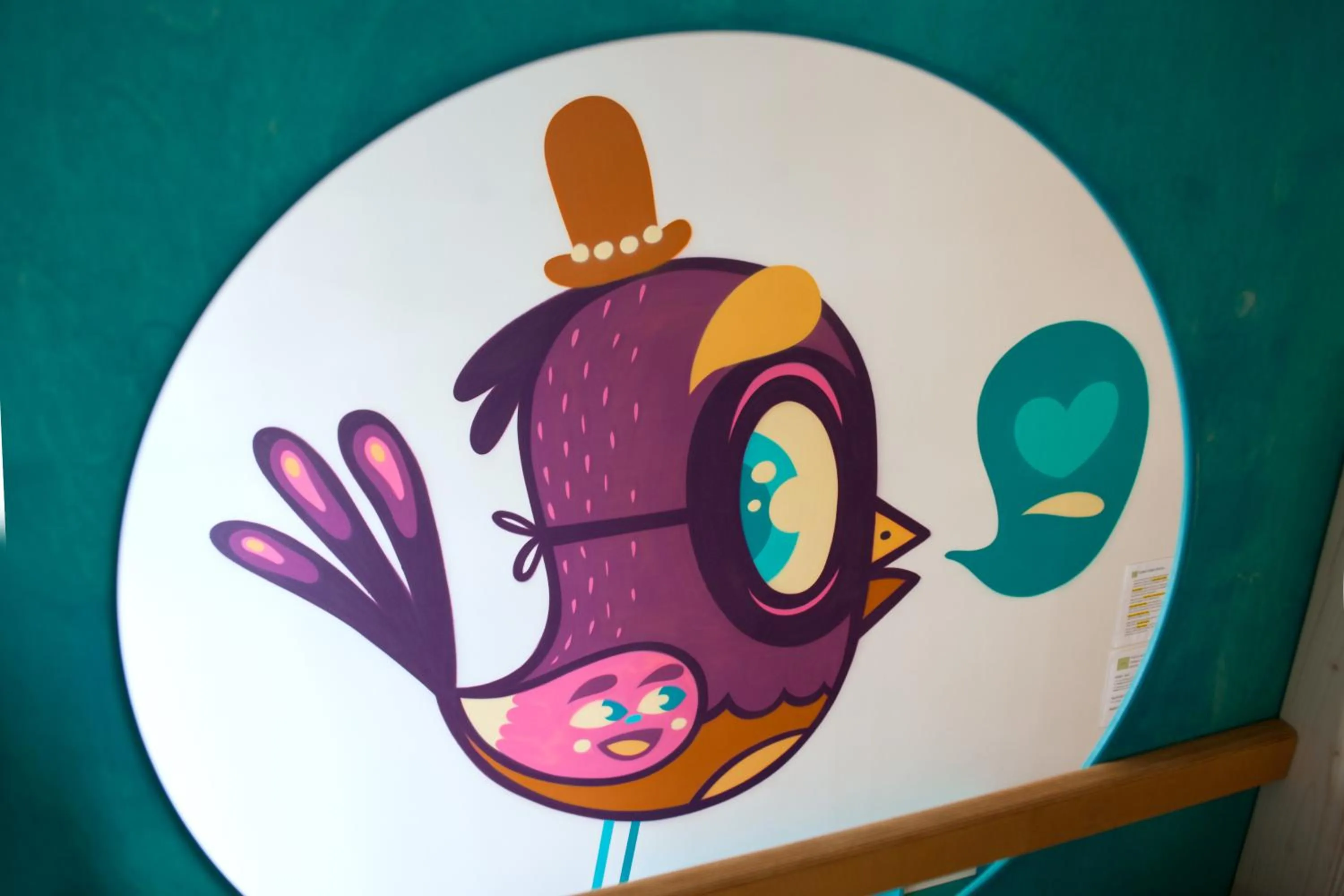 Decorative detail in KaBa Hostel