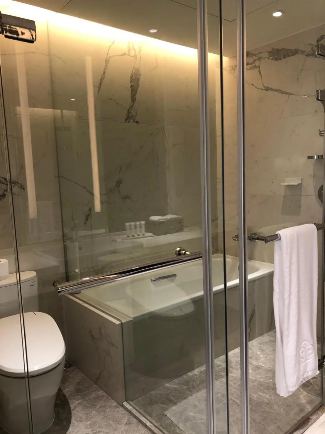 Toilet in Monarch Plaza Hotel