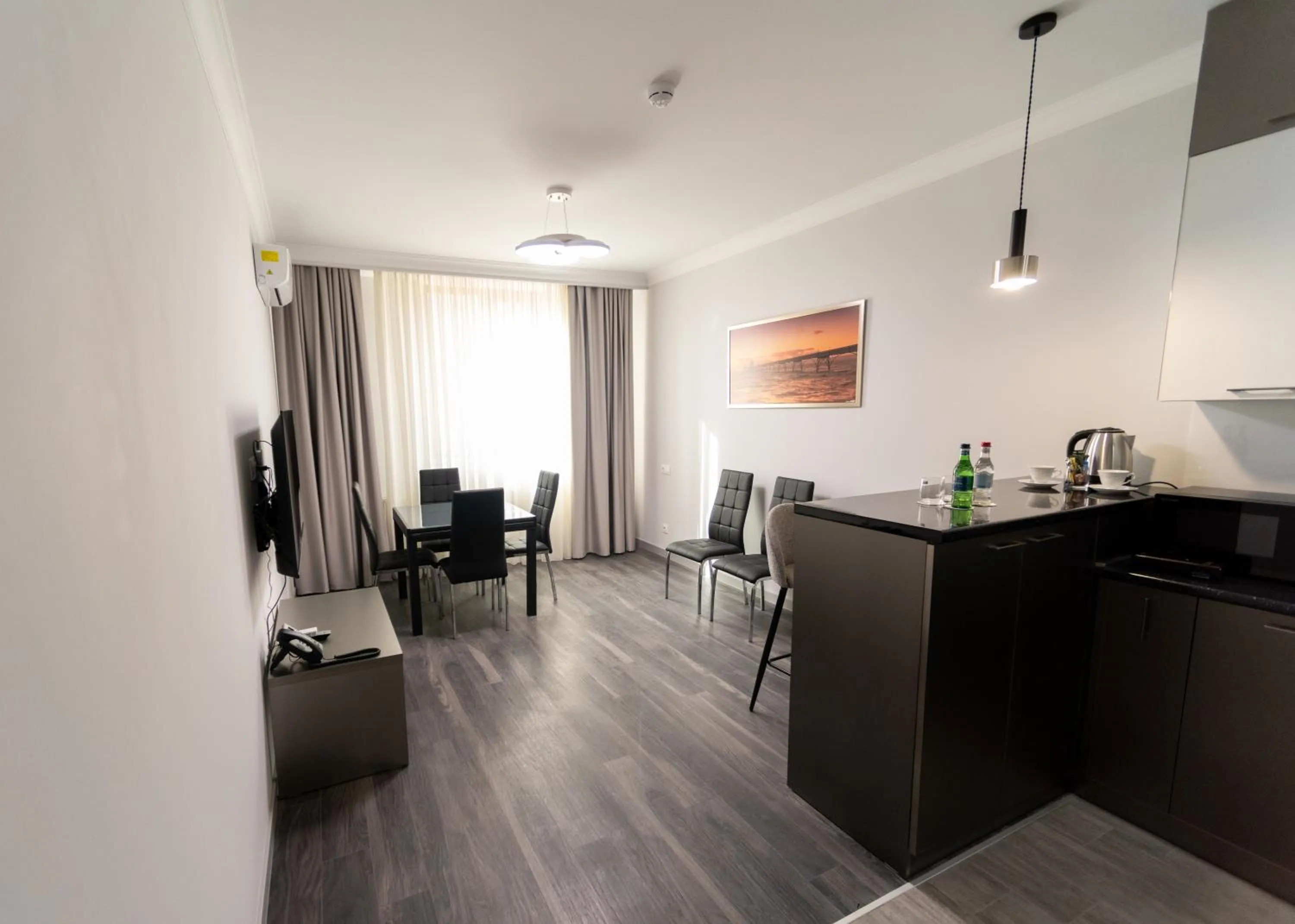 Kitchen or kitchenette in Downtown Suites Yerevan