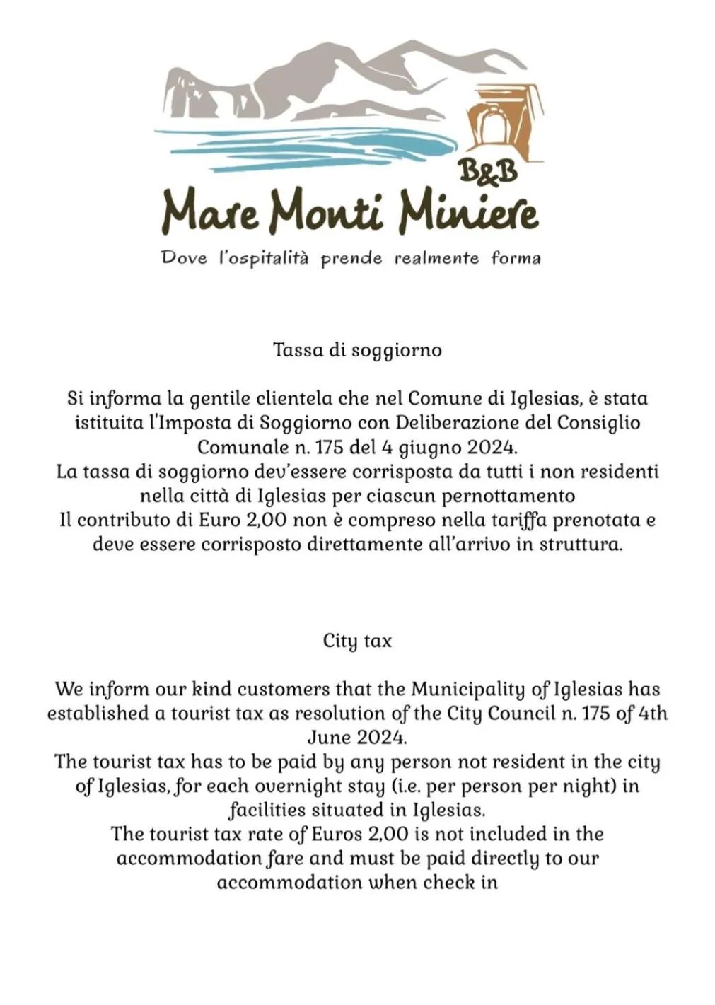 B&B Mare Monti Miniere