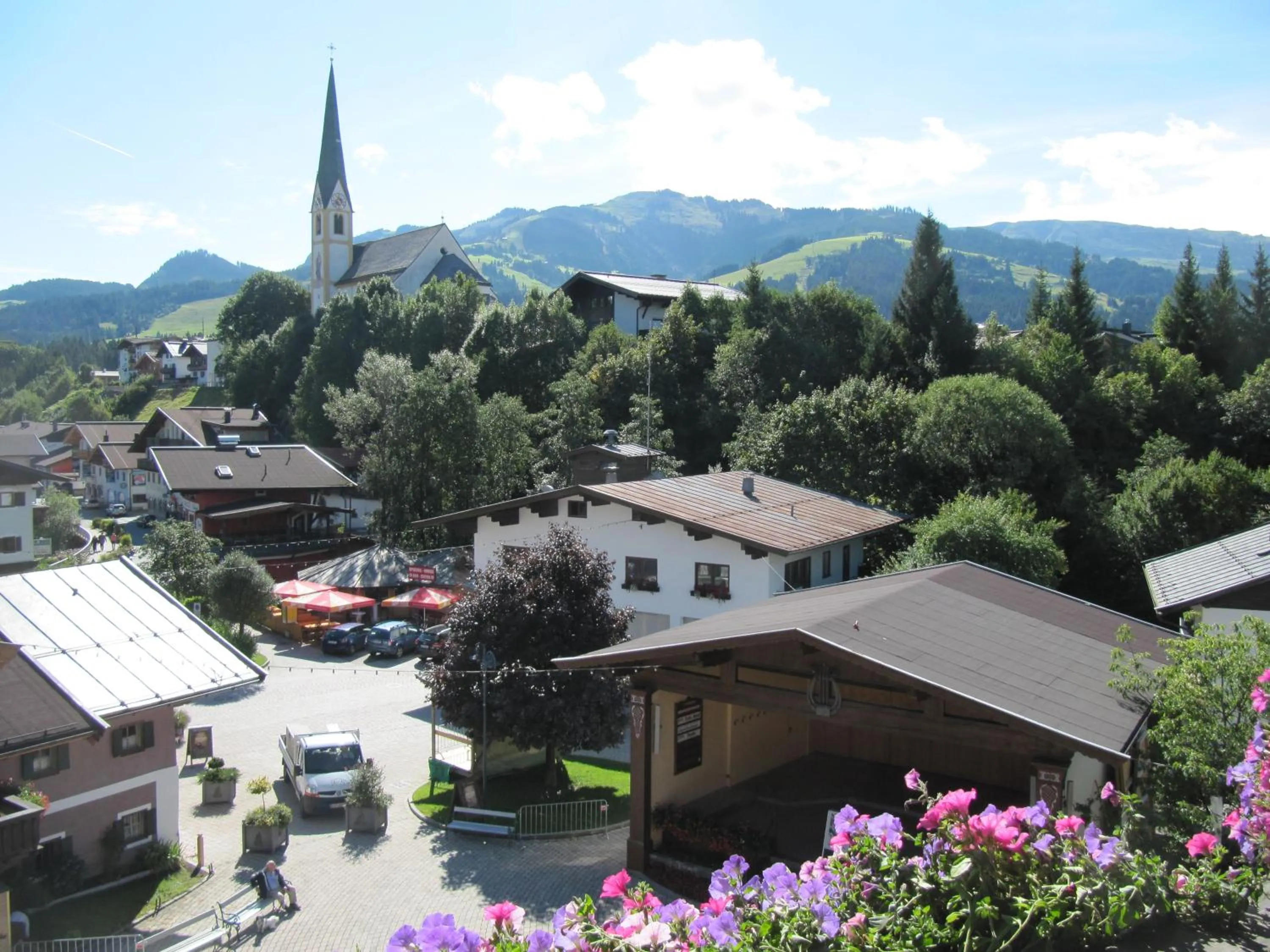 Garden view in Hotel Bechlwirt