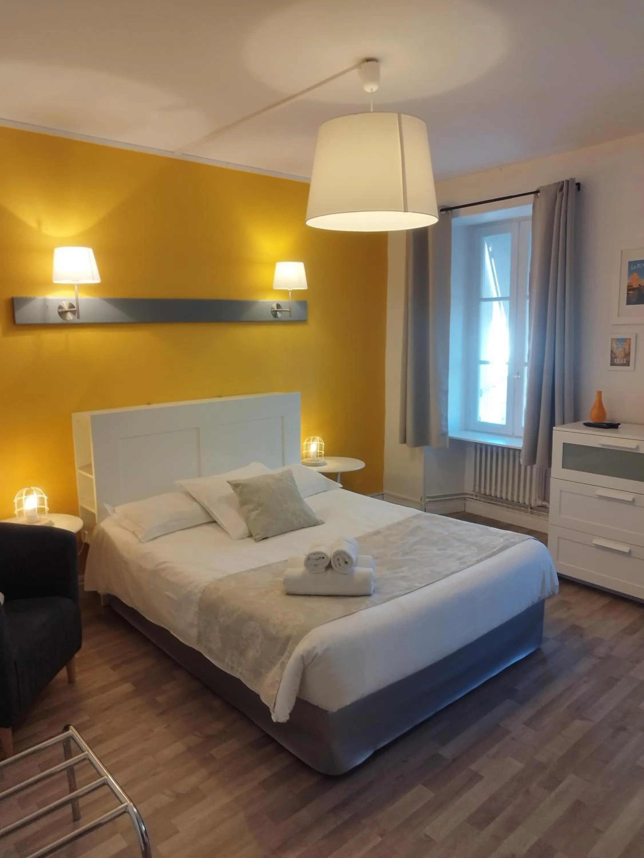 Bedroom, Bed in Hôtel Les Thermes