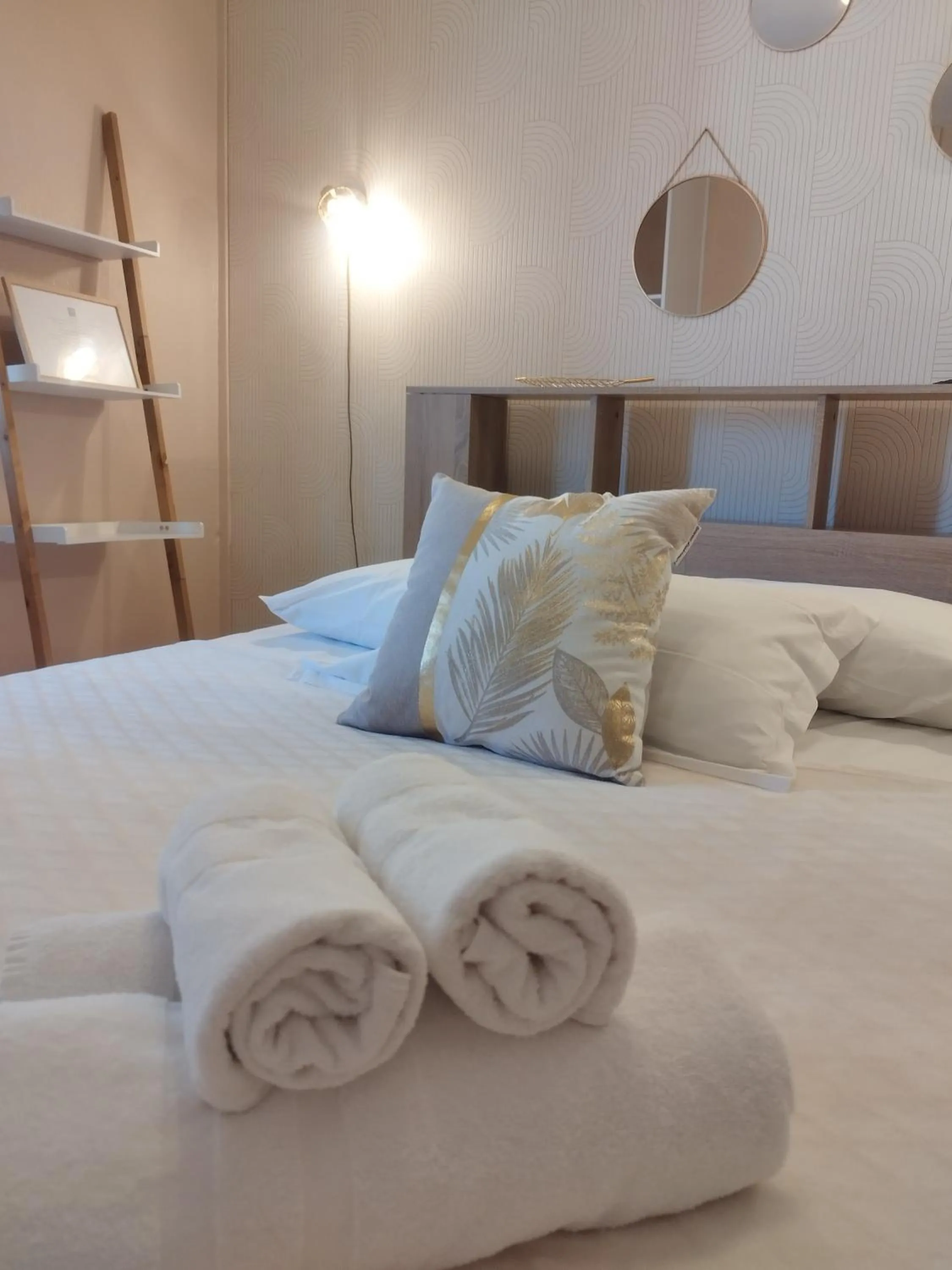 Bedroom, Bed in Hôtel Les Thermes