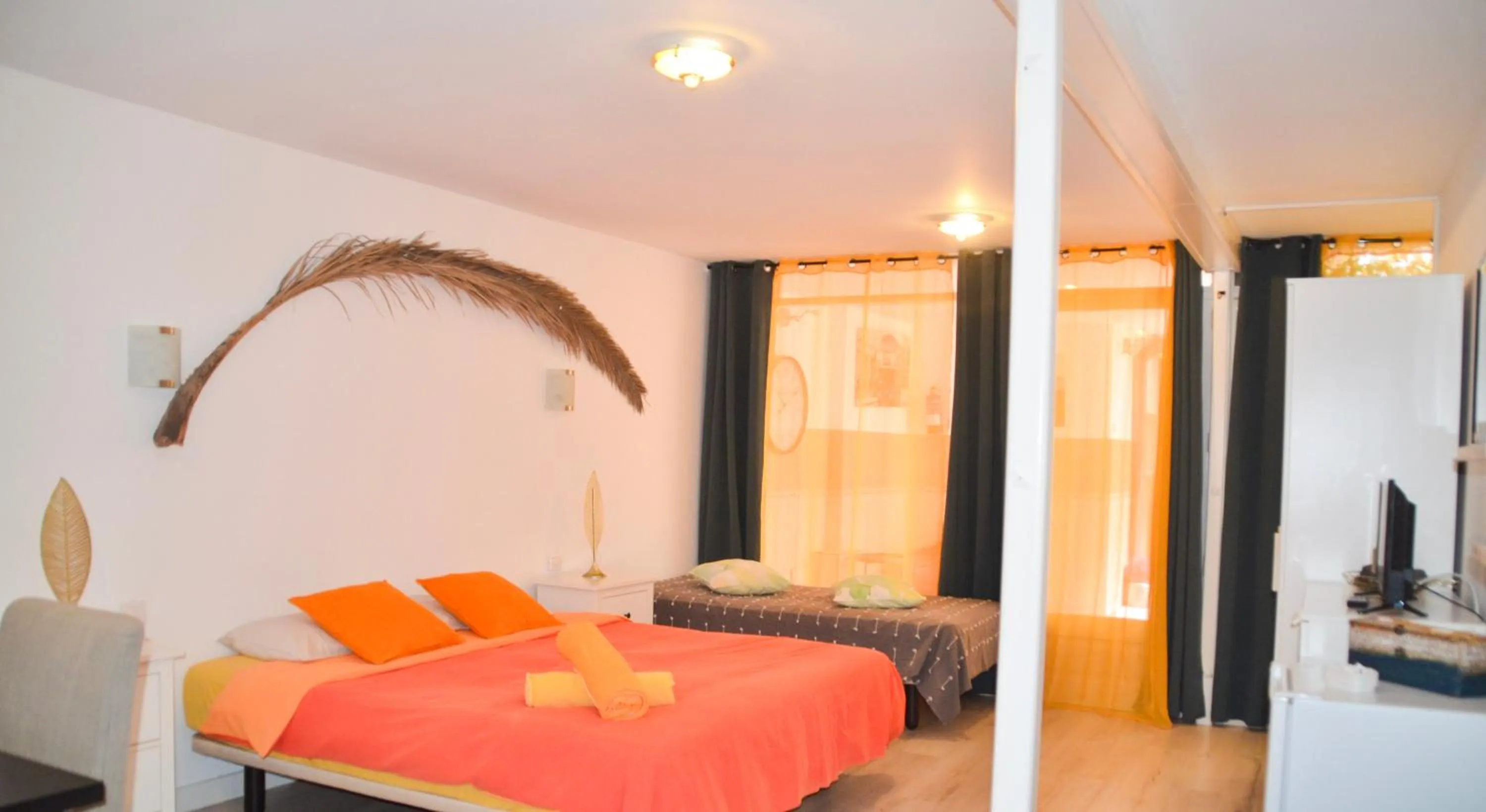 Bed in HOTELITO RURAL GA7COLORES only adult