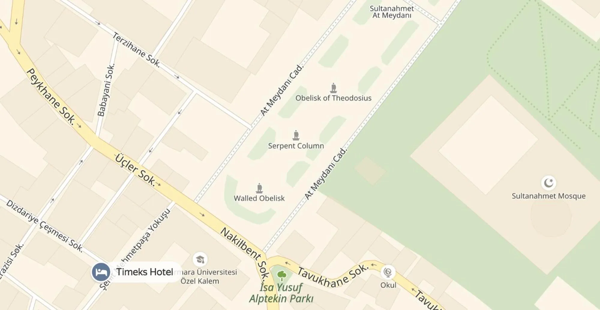 Nearby landmark in Timeks Hotel Sultanahmet