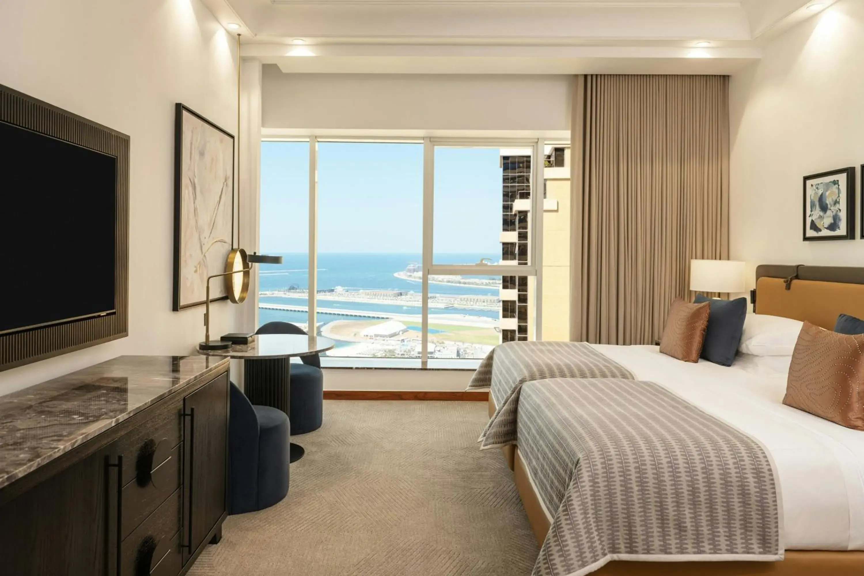 Superior Deluxe Twin Room With Airport Transfer, High Floor, Breakfast Included in Grosvenor House, a Luxury Collection Hotel, Dubai Superior Deluxe Twin Room With Airport Transfer, High Floor, Breakfast Included in Grosvenor House, a Luxury Collection Hotel, Dubai