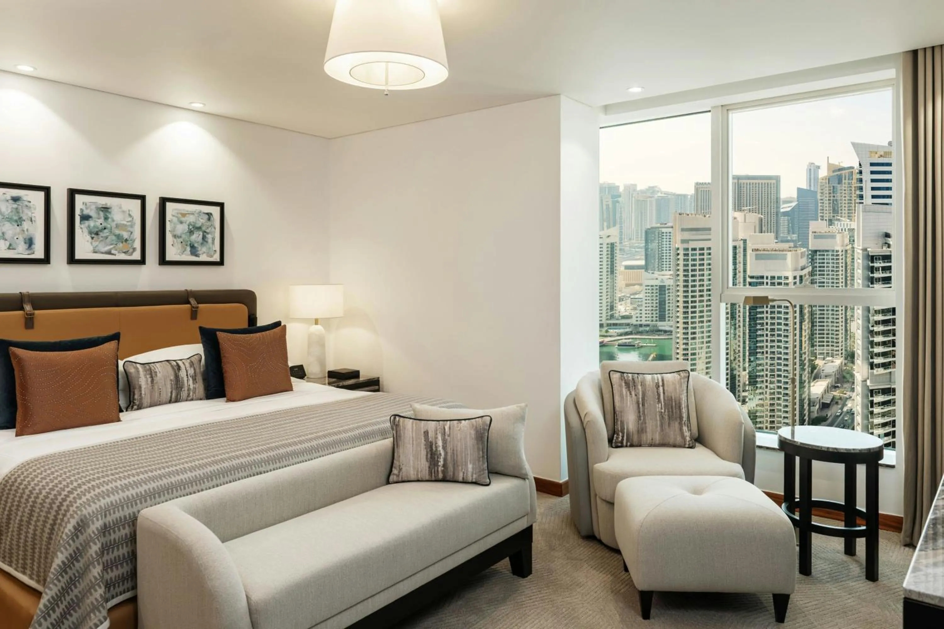 Bedroom, Bed in Grosvenor House, a Luxury Collection Hotel, Dubai