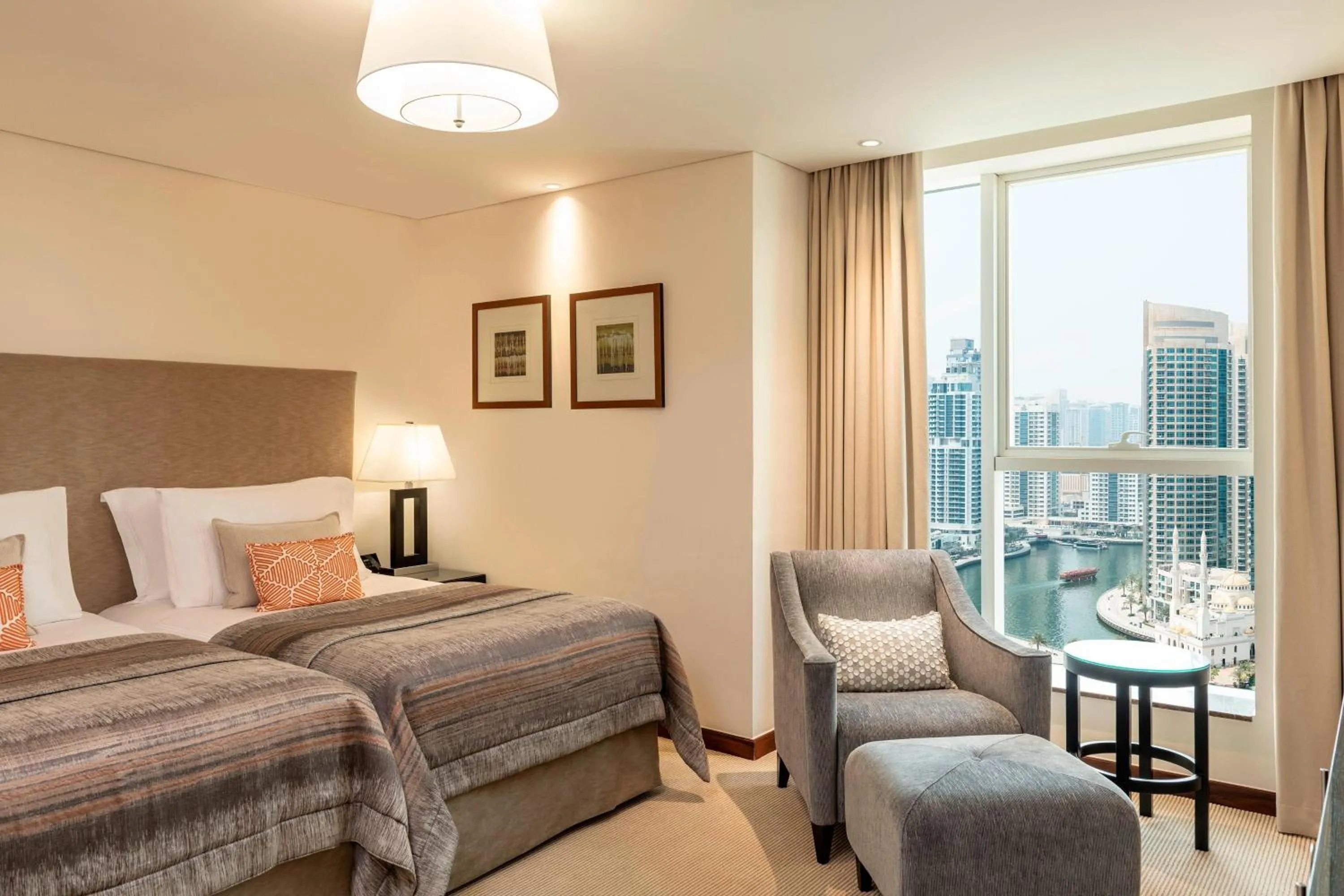 Bedroom, Bed in Grosvenor House, a Luxury Collection Hotel, Dubai