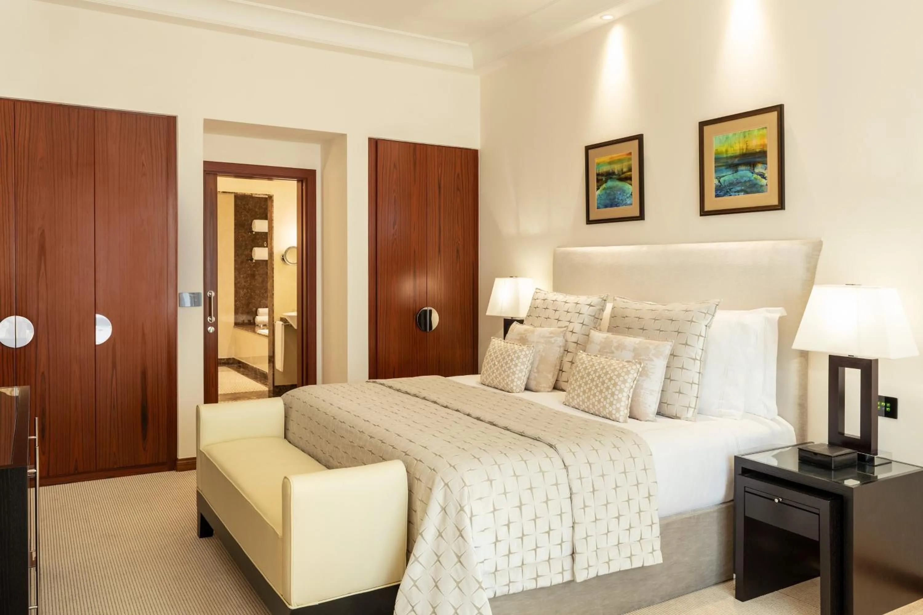 Bedroom, Bed in Grosvenor House, a Luxury Collection Hotel, Dubai