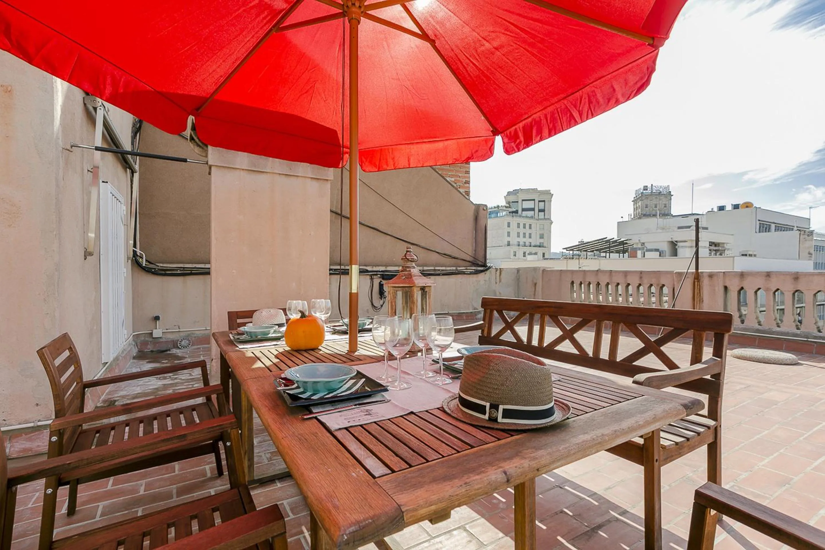Balcony/Terrace in Bcn Paseo De Gracia Rocamora Apartment