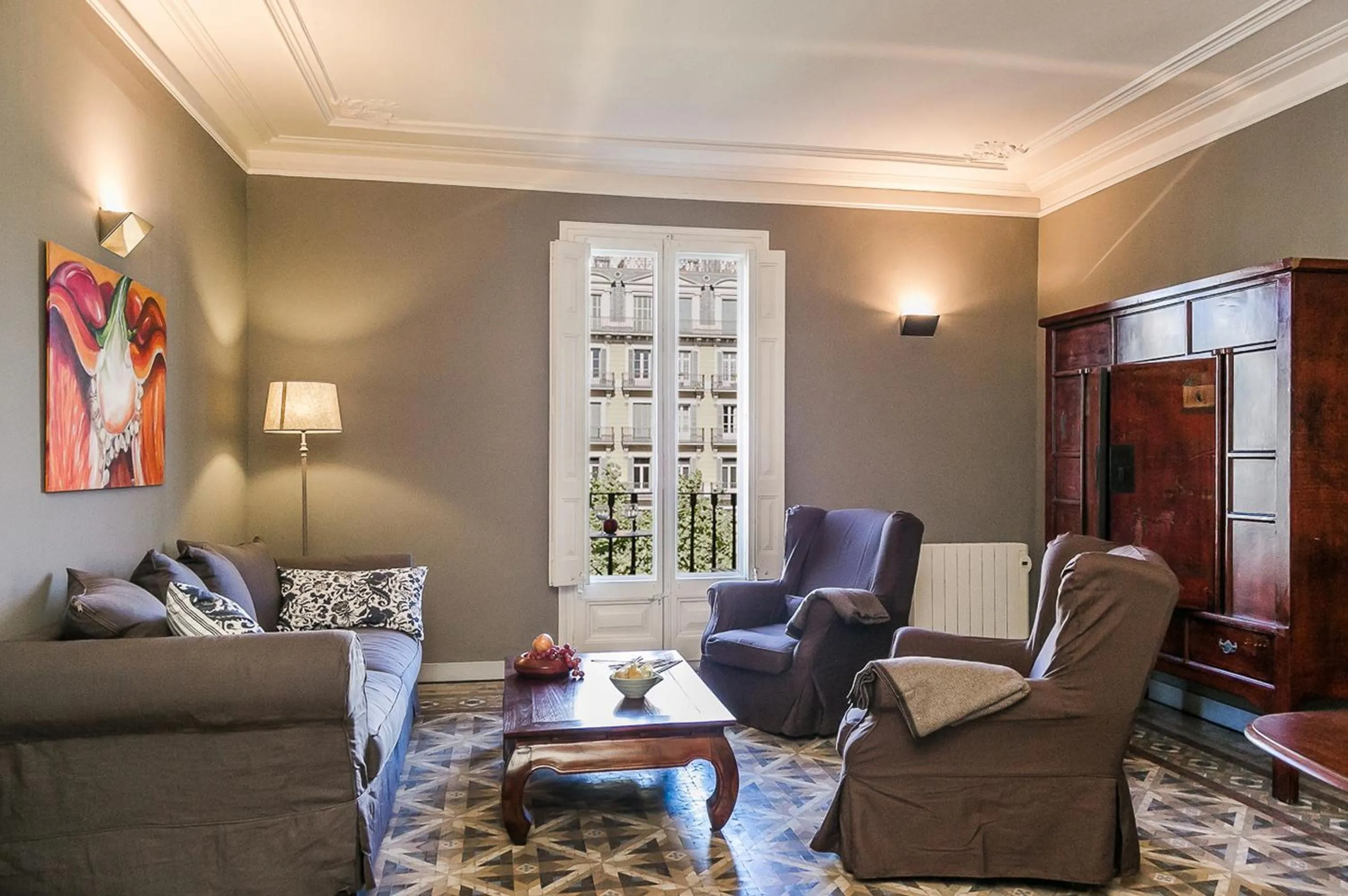 Living room in Bcn Paseo De Gracia Rocamora Apartment