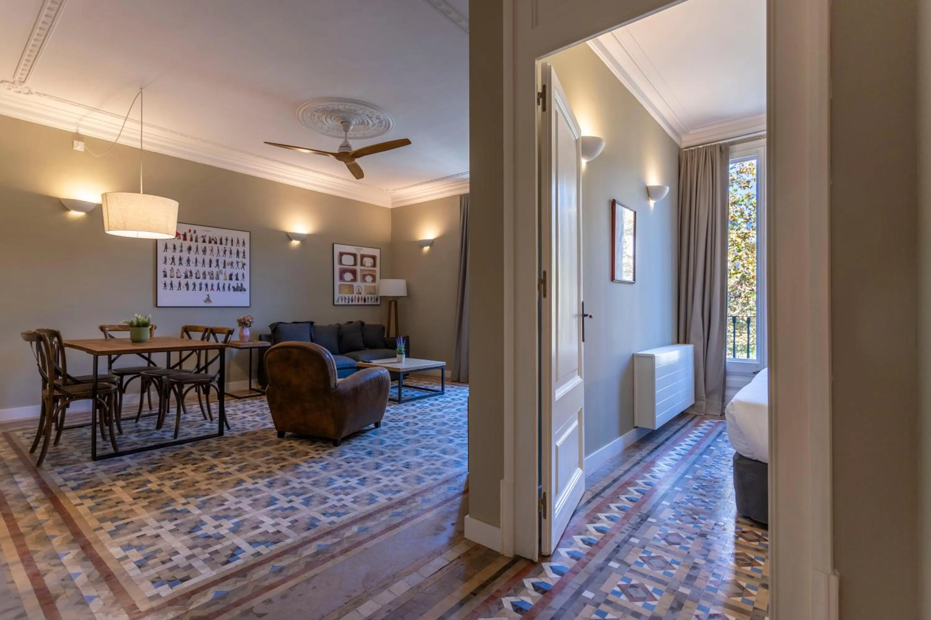 Living room in Bcn Paseo De Gracia Rocamora Apartment