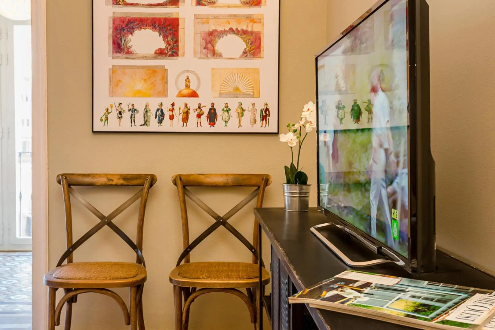 TV and multimedia in Bcn Paseo De Gracia Rocamora Apartment