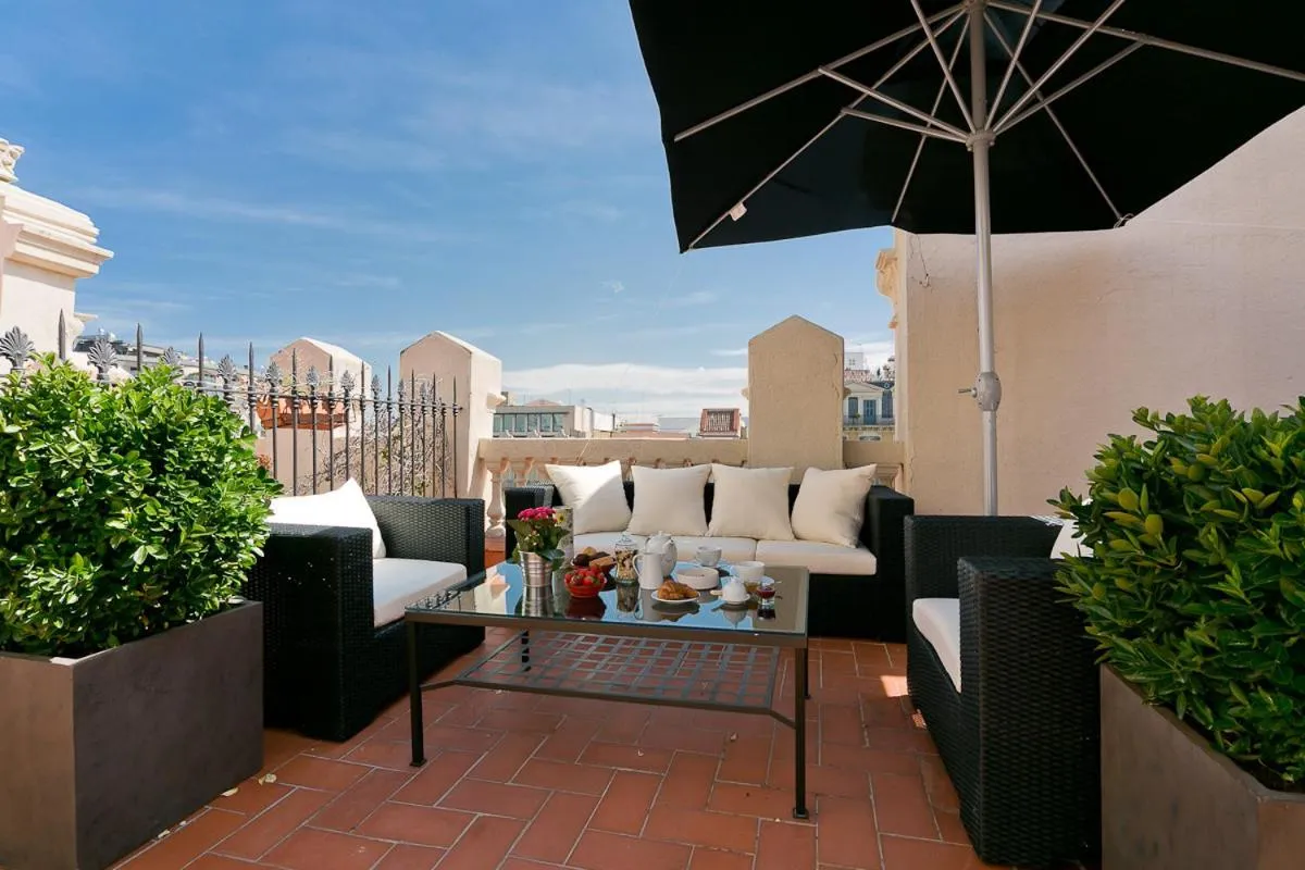 Balcony/Terrace in Bcn Paseo De Gracia Rocamora Apartment