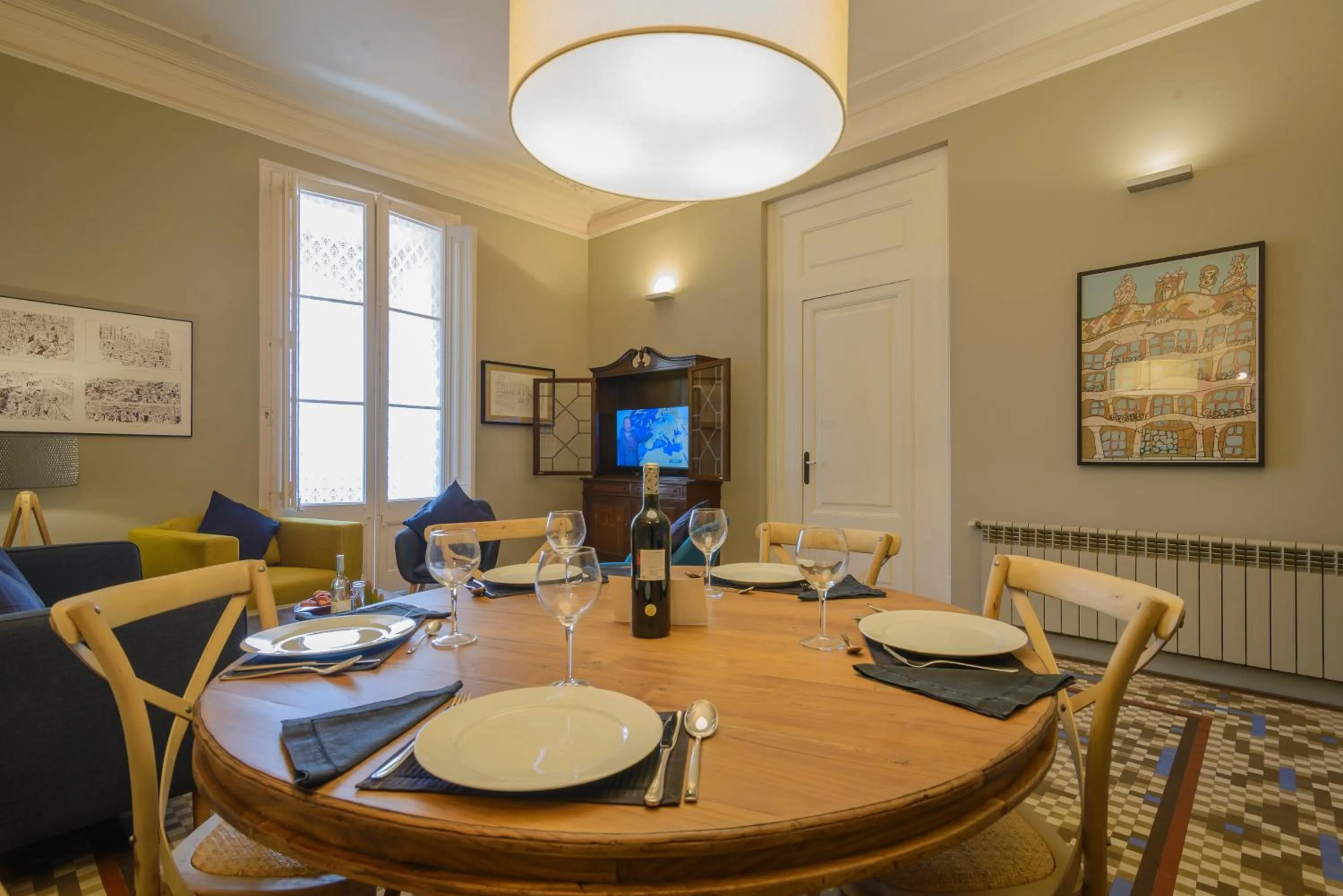 Dining area in Bcn Paseo De Gracia Rocamora Apartment