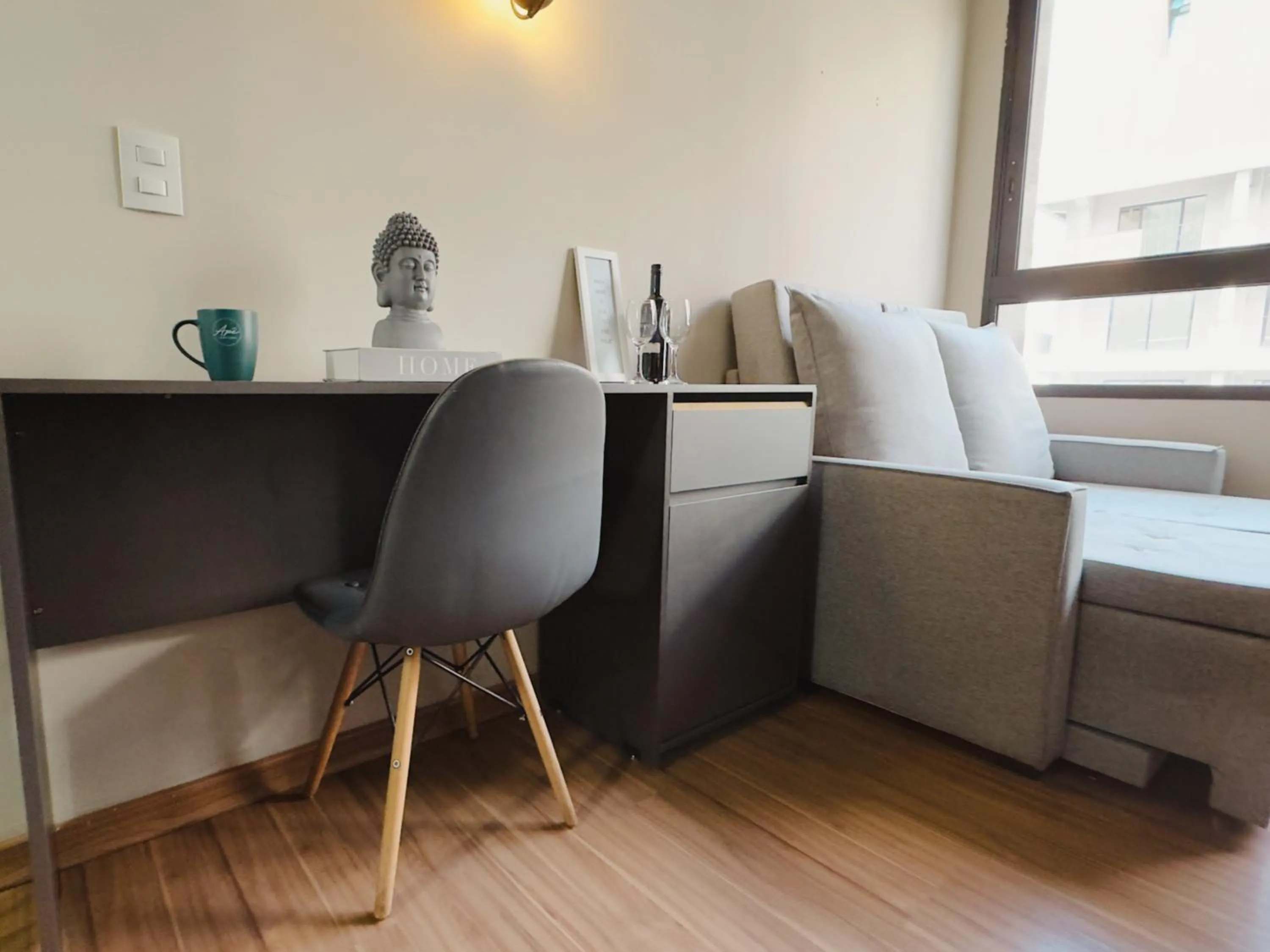 Seating area in Apê Paulista Augusta