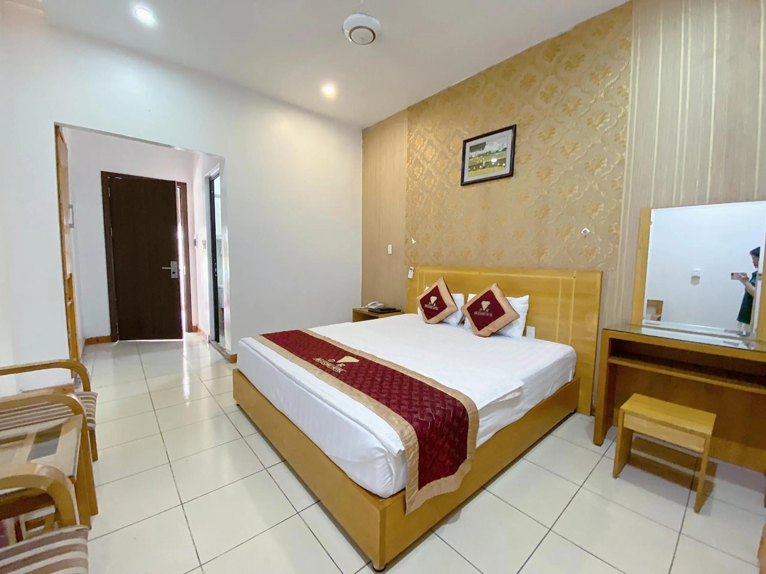 Bathroom, Bed in Diamond Hotel Thai Binh