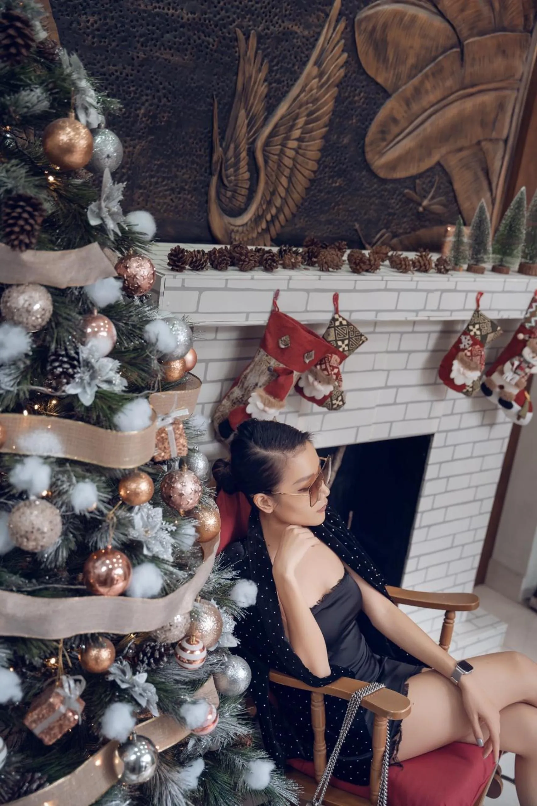 Decorative detail in Diamond Hotel Thai Binh