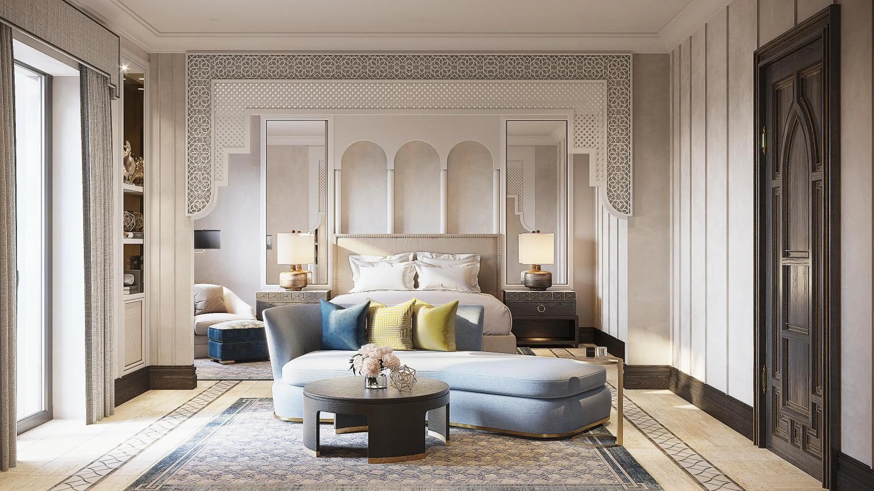 Bed in Jumeirah Dar Al Masyaf Dubai