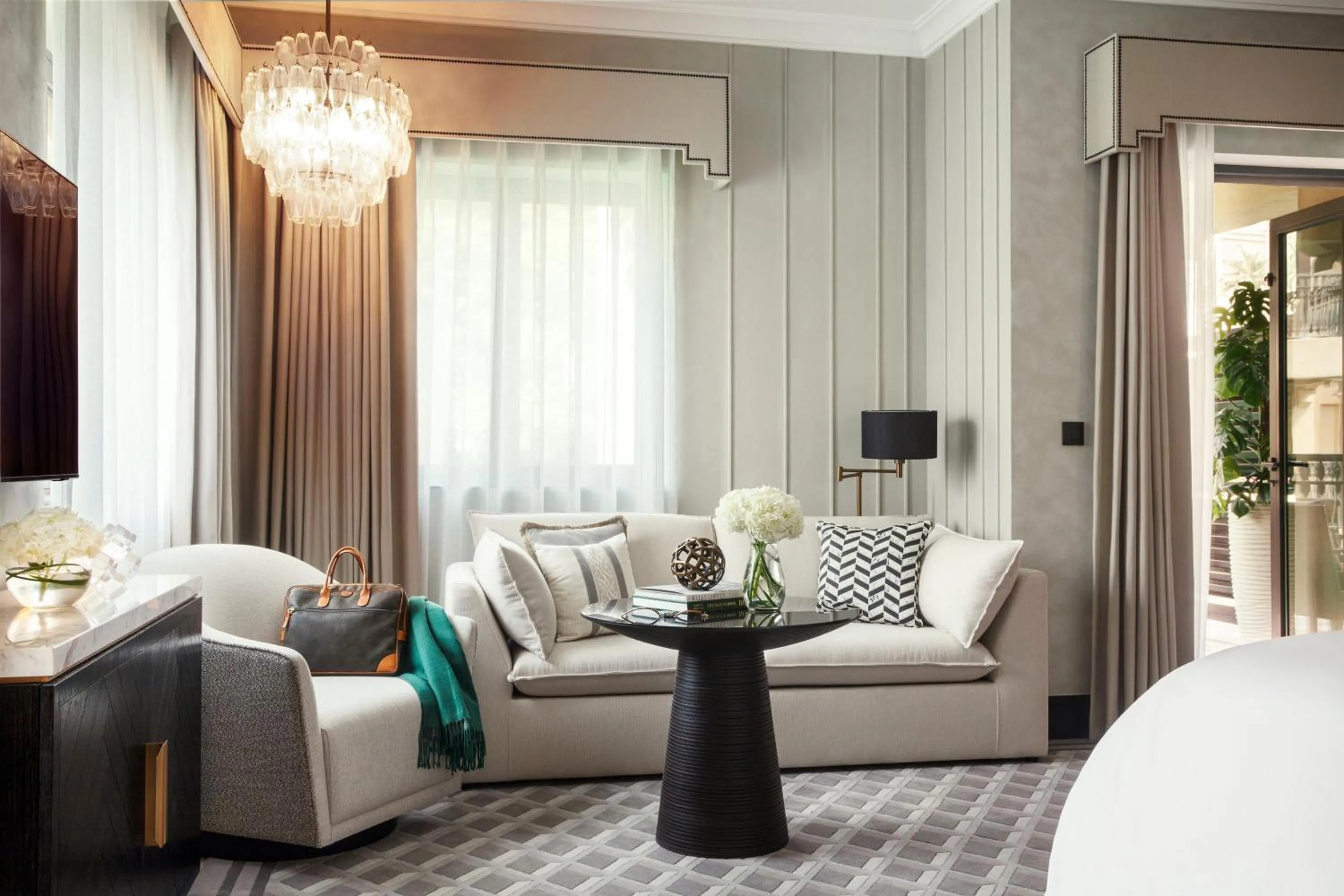 Living room, Bed in Jumeirah Dar Al Masyaf Dubai