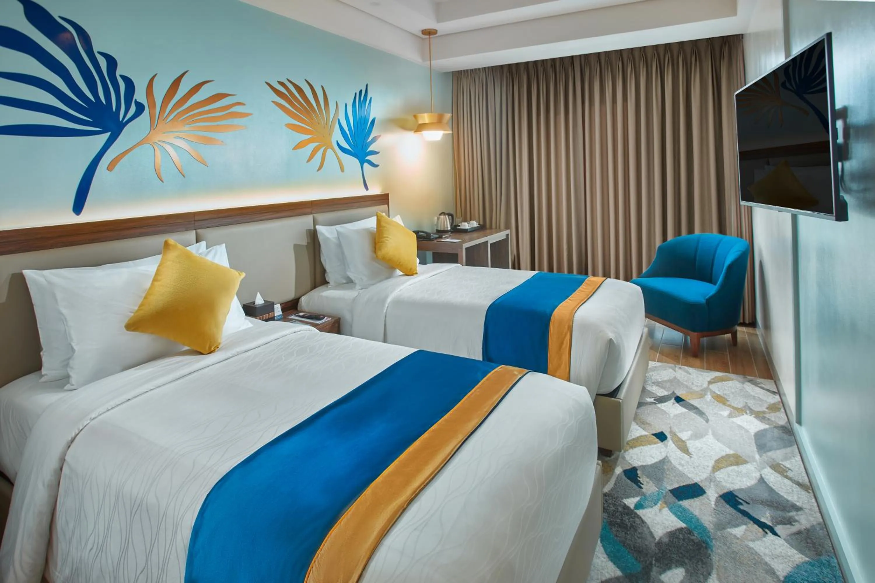 Bed in Kingsford Hotel Manila Bay