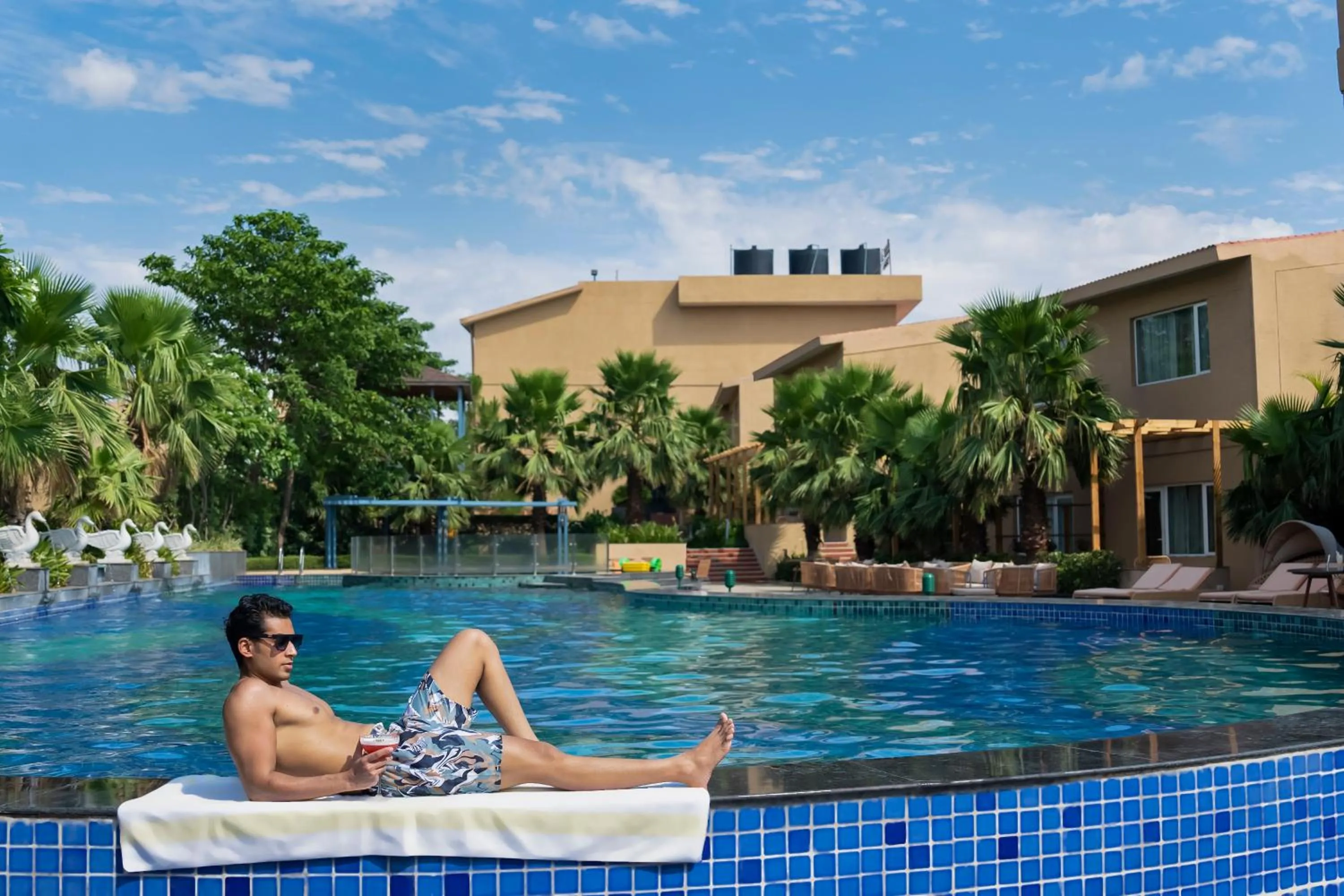 Swimming pool in Four A Resort Jammu