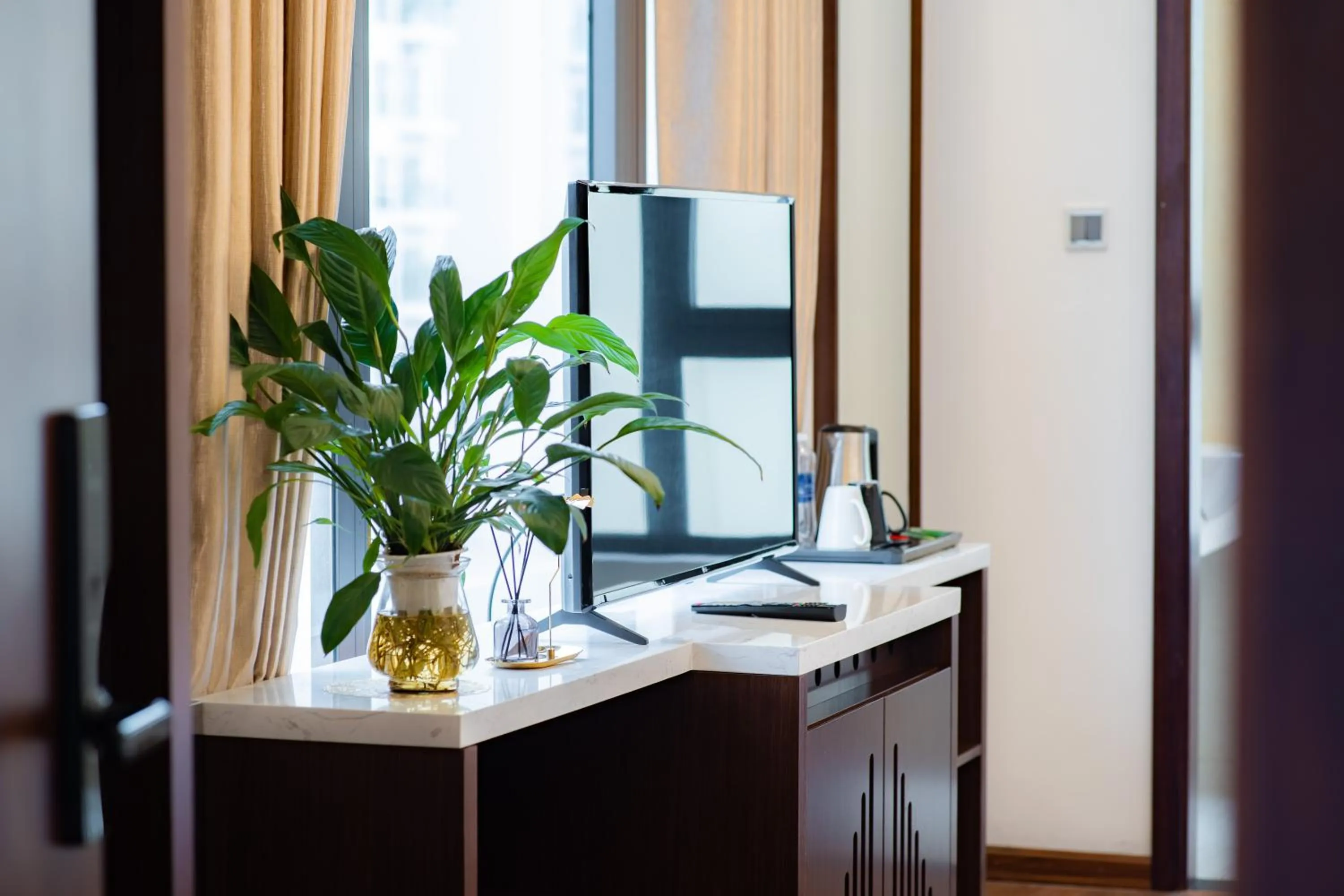 Kitchen or kitchenette in Hạ Long New Century Hotel
