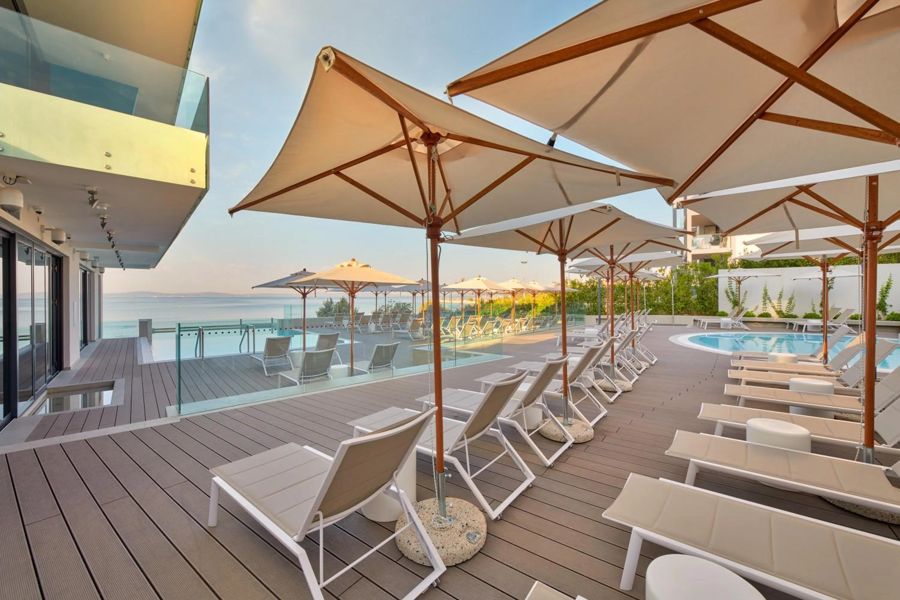 sunbed in Amphora's Garden