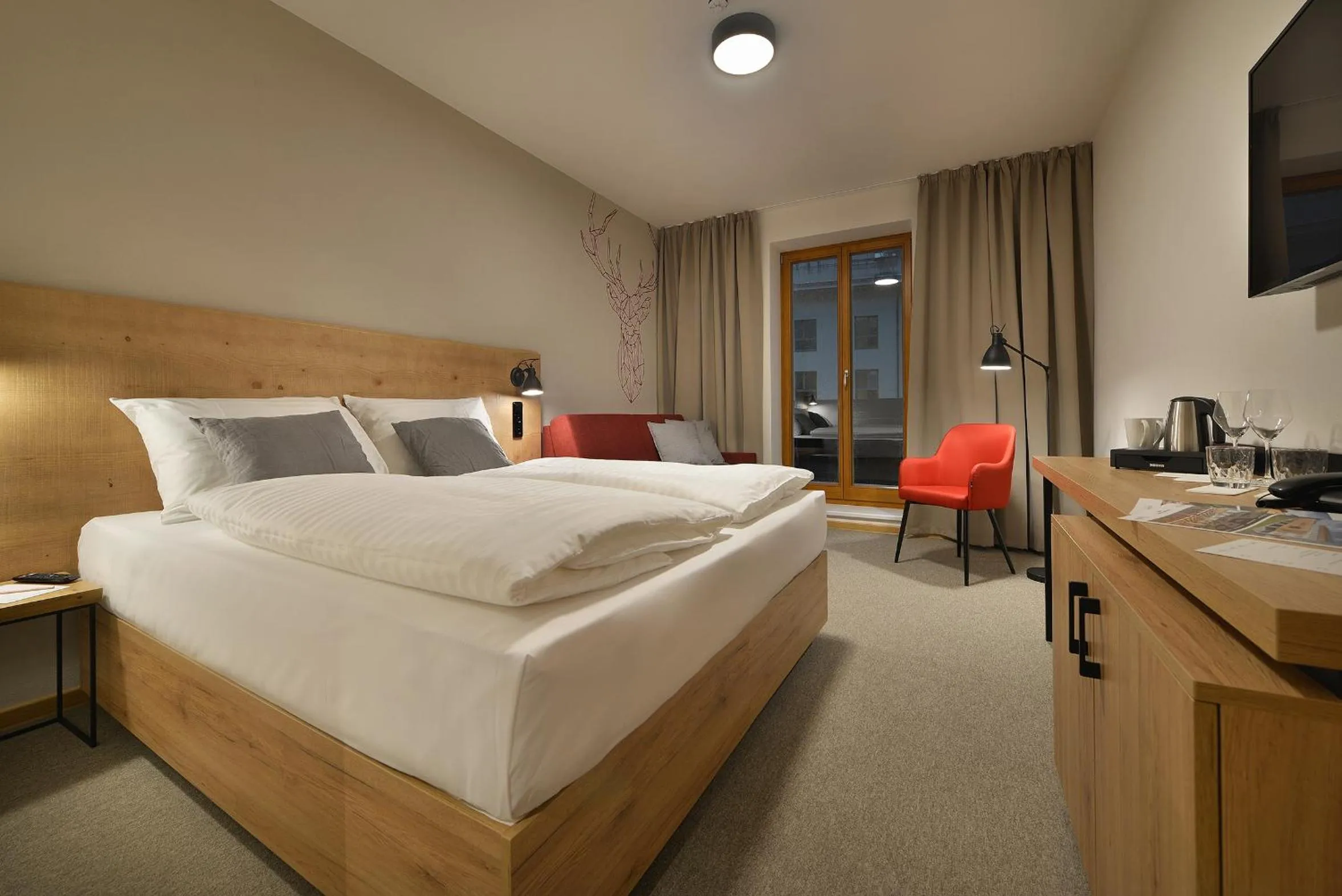 Bed in Hotel Element